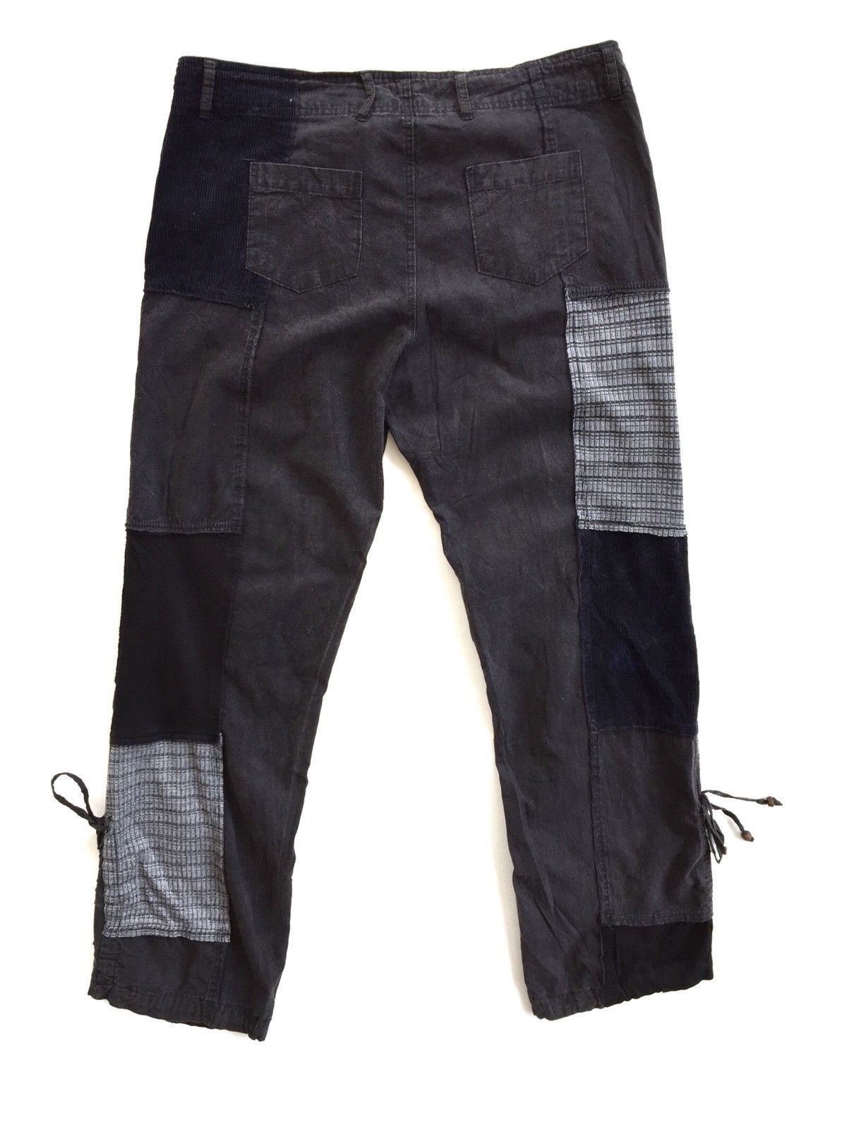 Japanese Brand Japanese Drawstring Patchwork Design Inspired By Kapital Size US 33 - 2 Thumbnail
