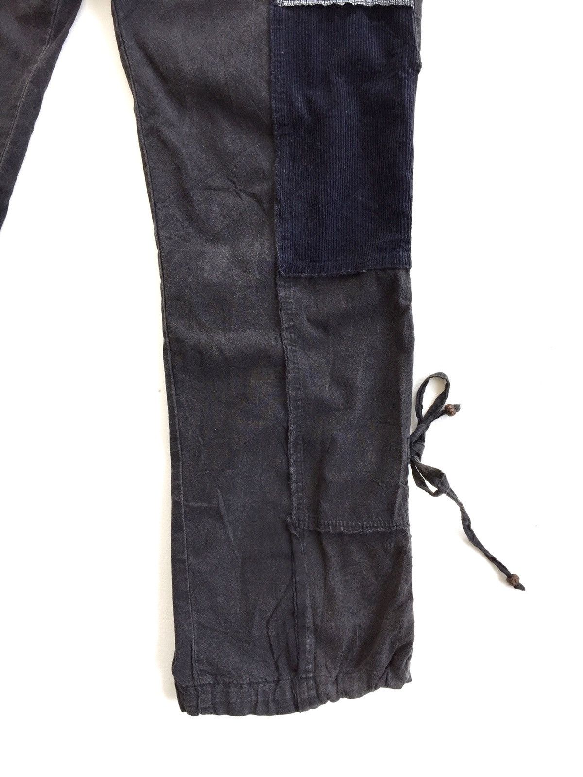 Japanese Brand Japanese Drawstring Patchwork Design Inspired By Kapital Size US 33 - 10 Thumbnail