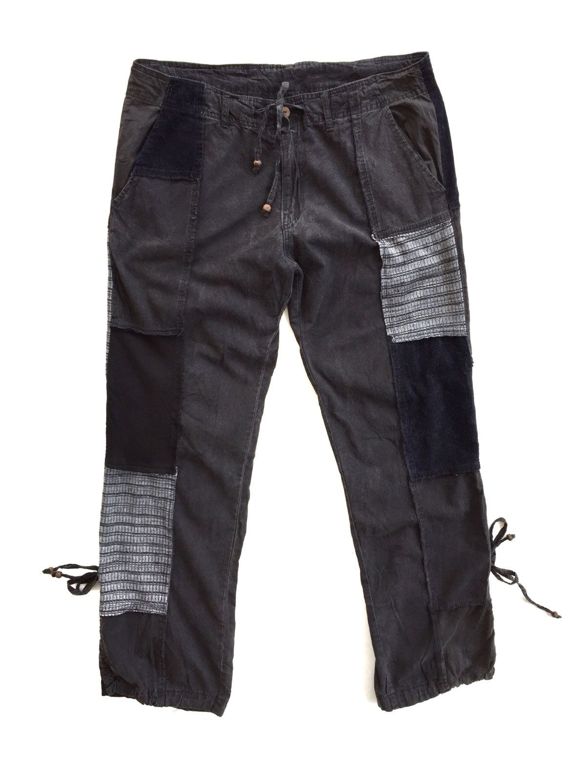 Japanese Brand Japanese Drawstring Patchwork Design Inspired By Kapital Size US 33 - 1 Thumbnail