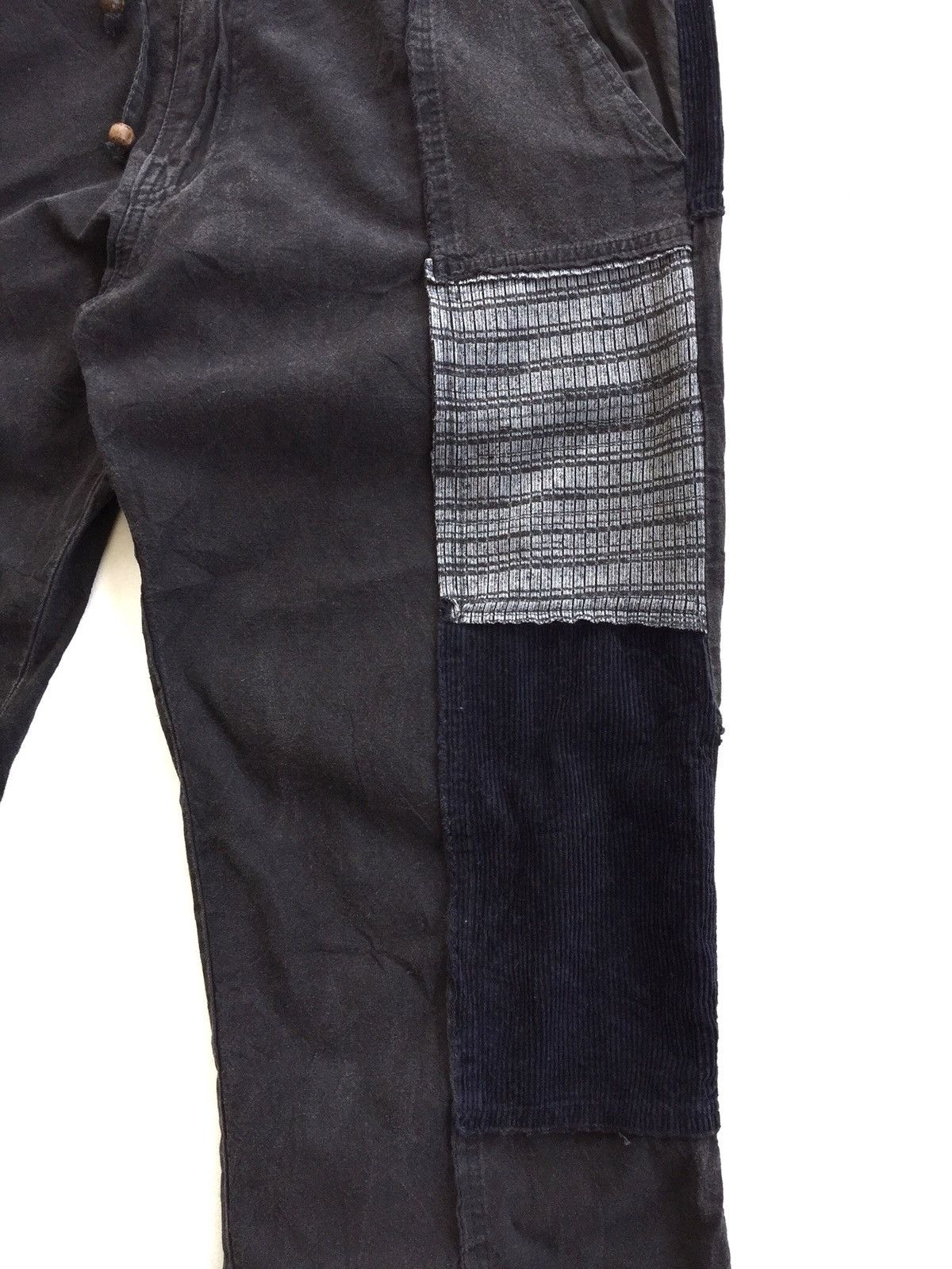 Japanese Brand Japanese Drawstring Patchwork Design Inspired By Kapital Size US 33 - 8 Thumbnail