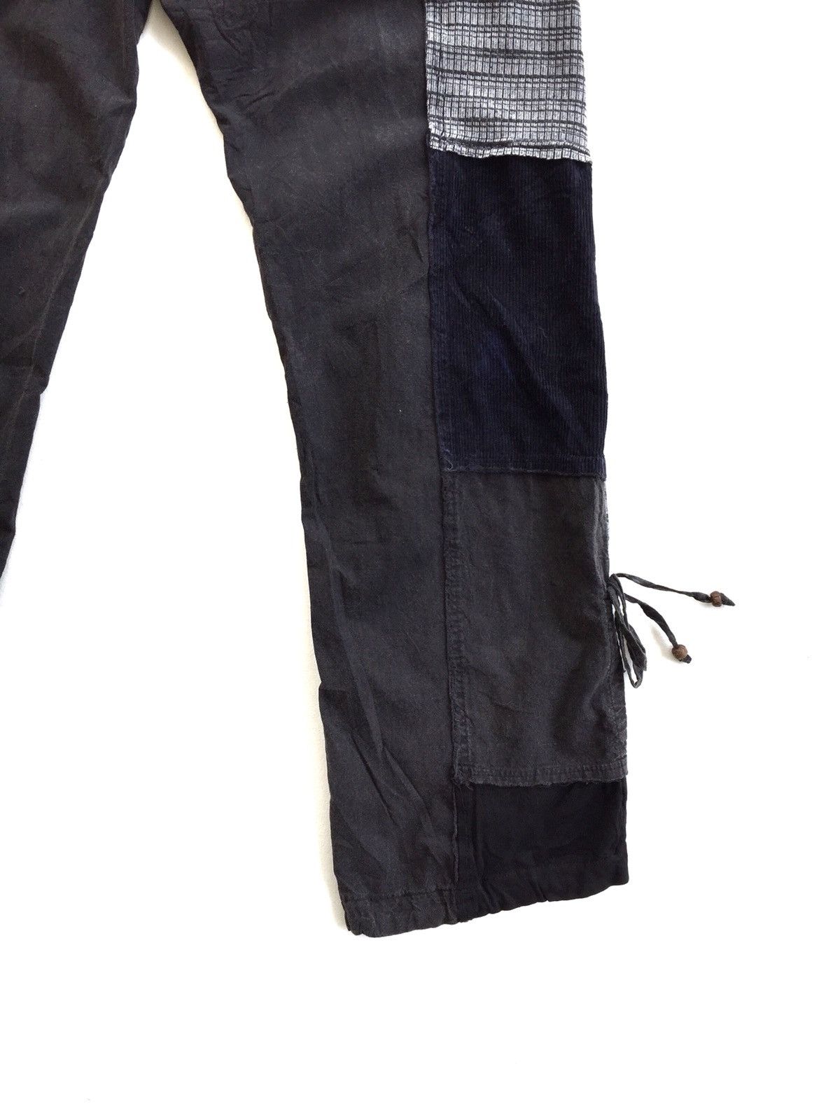 Japanese Brand Japanese Drawstring Patchwork Design Inspired By Kapital Size US 33 - 11 Thumbnail