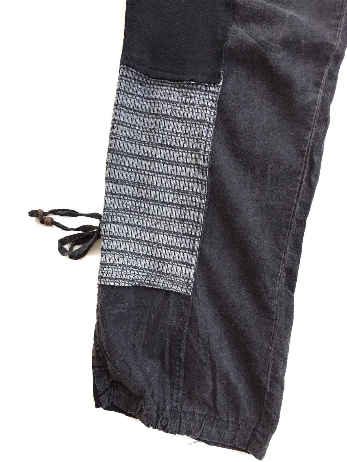 Japanese Brand Japanese Drawstring Patchwork Design Inspired By Kapital Size US 33 - 7 Thumbnail