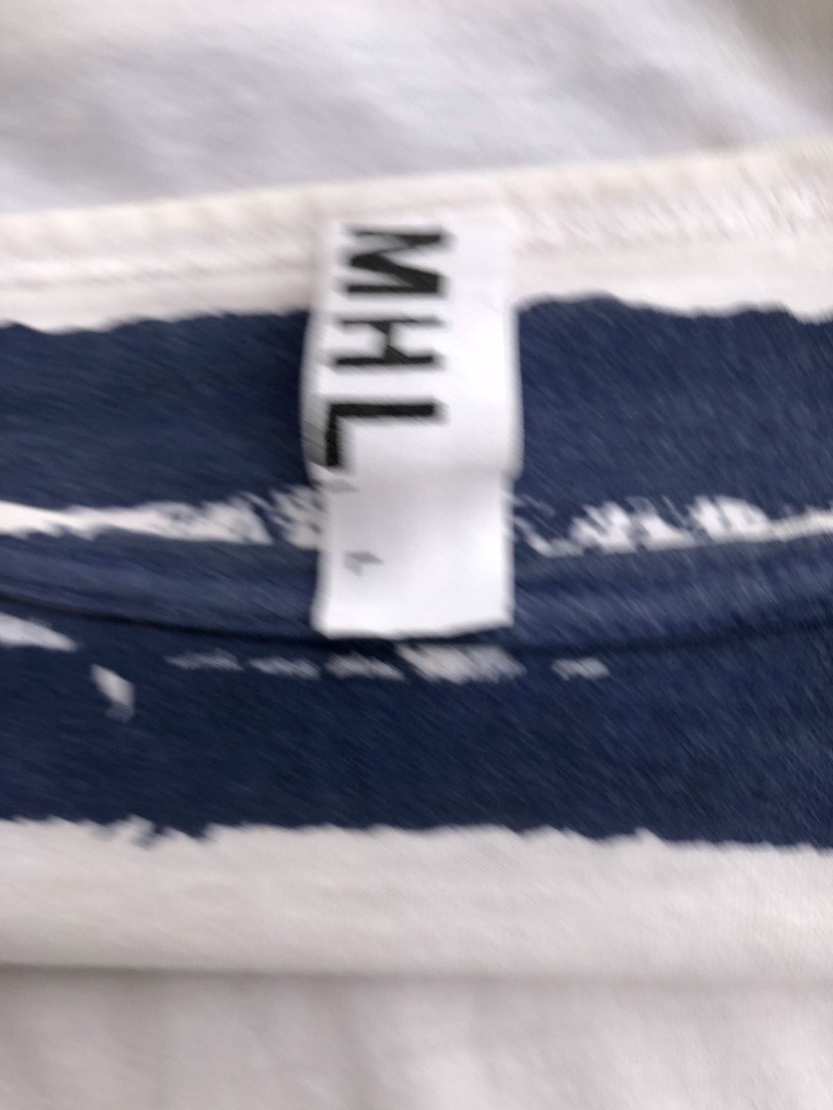 Margaret Howell Margaret Howell MHL Stripes Printed Tee Size US L / EU 52-54 / 3 - 5 Thumbnail