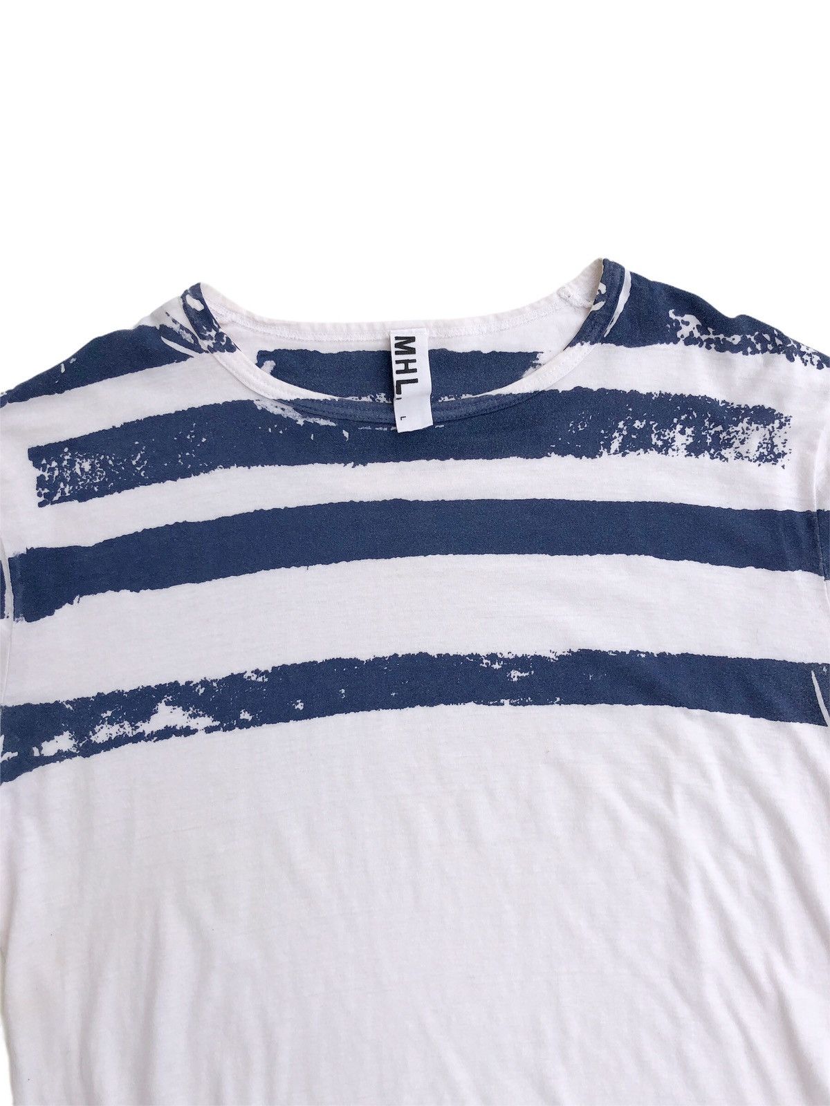 Margaret Howell Margaret Howell MHL Stripes Printed Tee Size US L / EU 52-54 / 3 - 3 Thumbnail