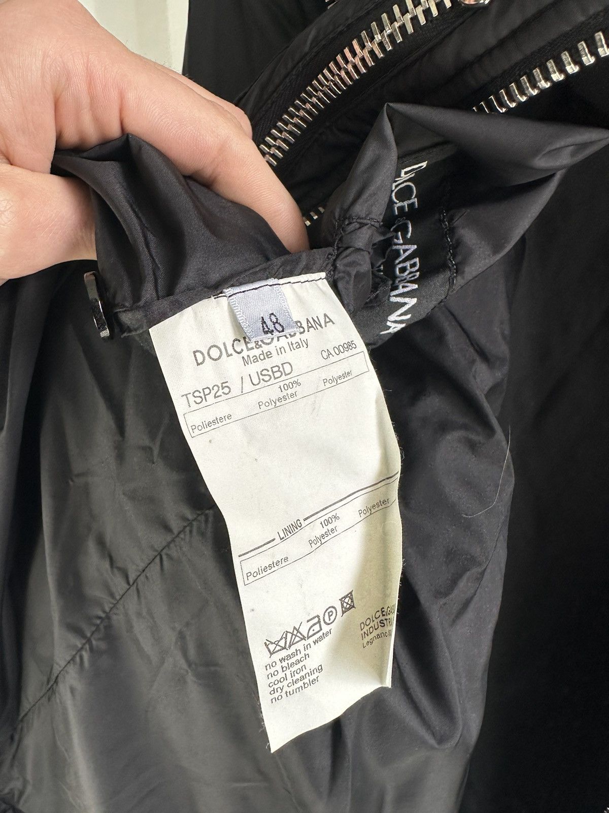 Dolce & Gabbana Zippered Nylon Jacket Size US M / EU 48-50 / 2 - 6 Thumbnail