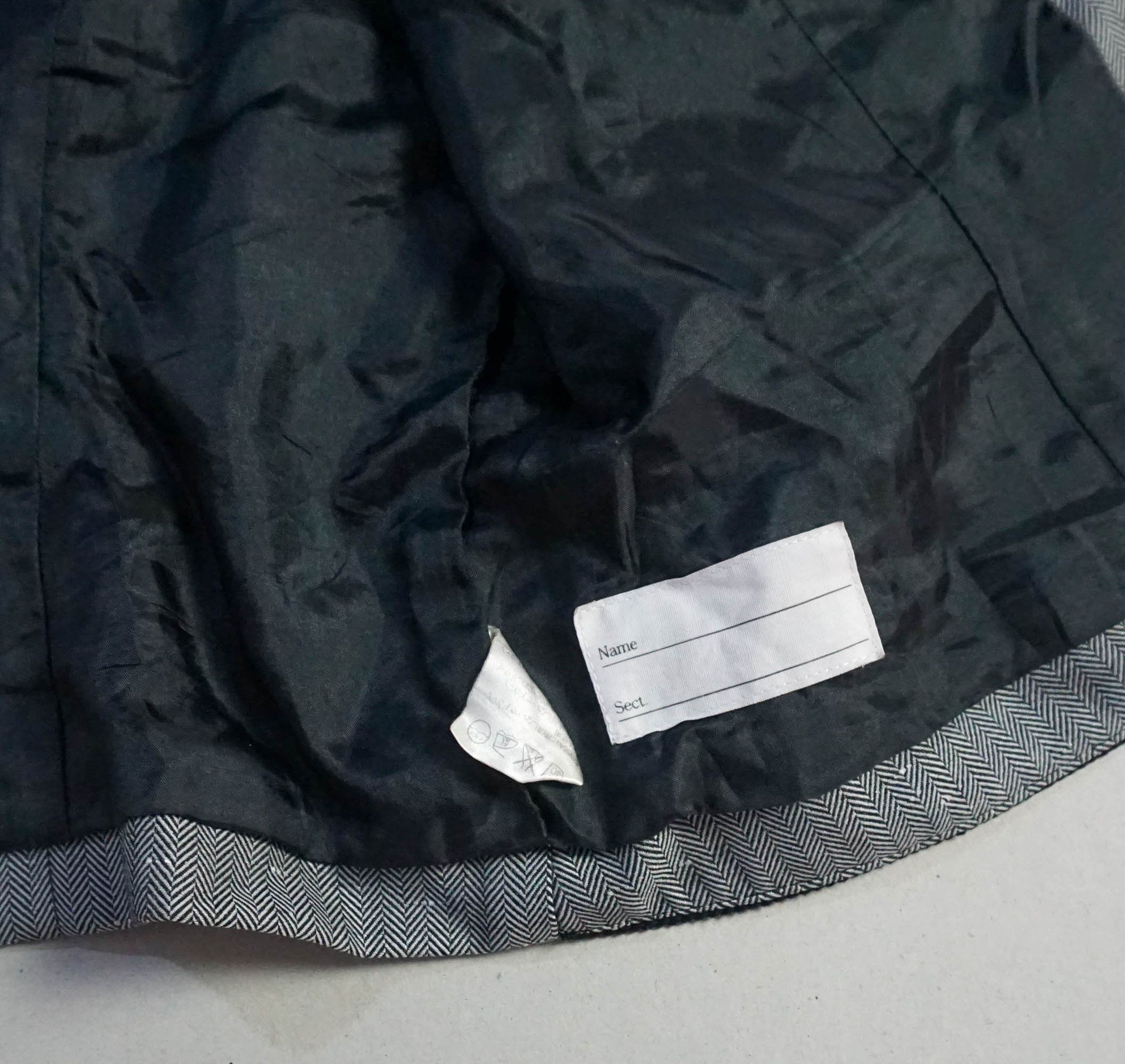 Japanese Brand Suit Vest with Herringbone Pattern and Full Lining Size 42R - 5 Thumbnail