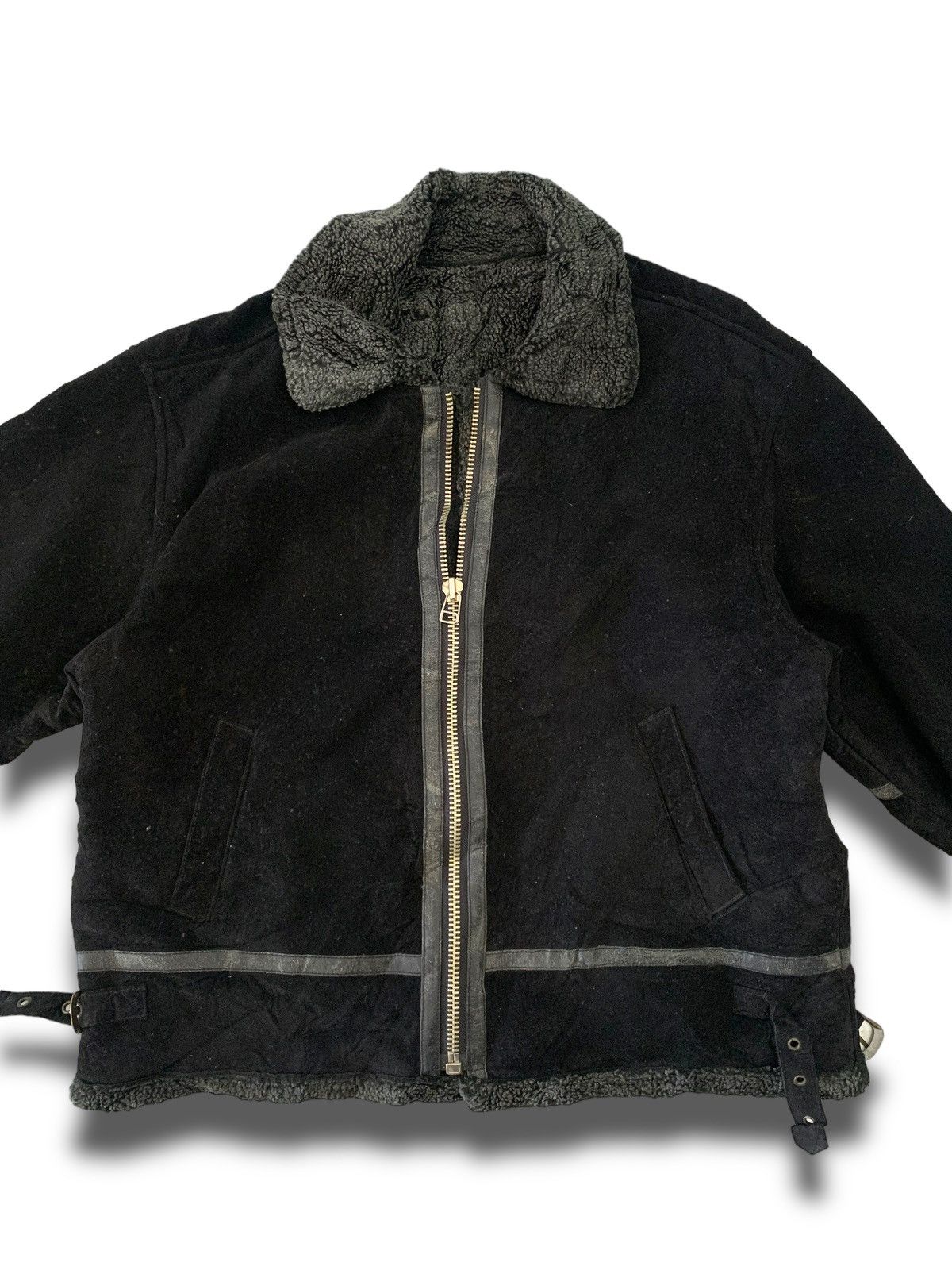 Vintage Vintage Avantgarde B3 Black Leather SuadeJacket Size US L / EU 52-54 / 3 - 1 Thumbnail