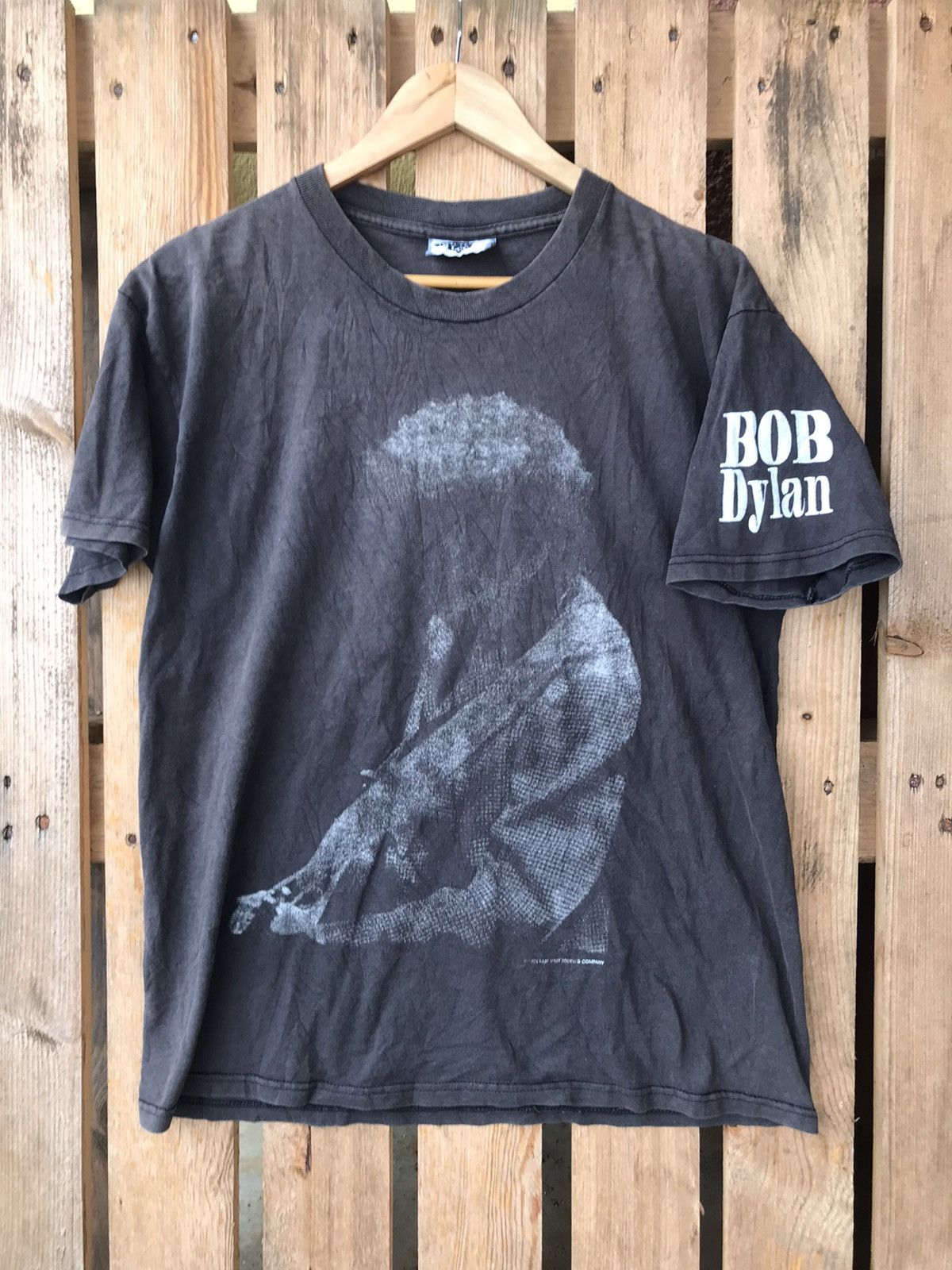 Band Tees Vtg 90s Bob Dylan Overprint Rock Band Tee Size US L / EU 52-54 / 3 - 1 Thumbnail
