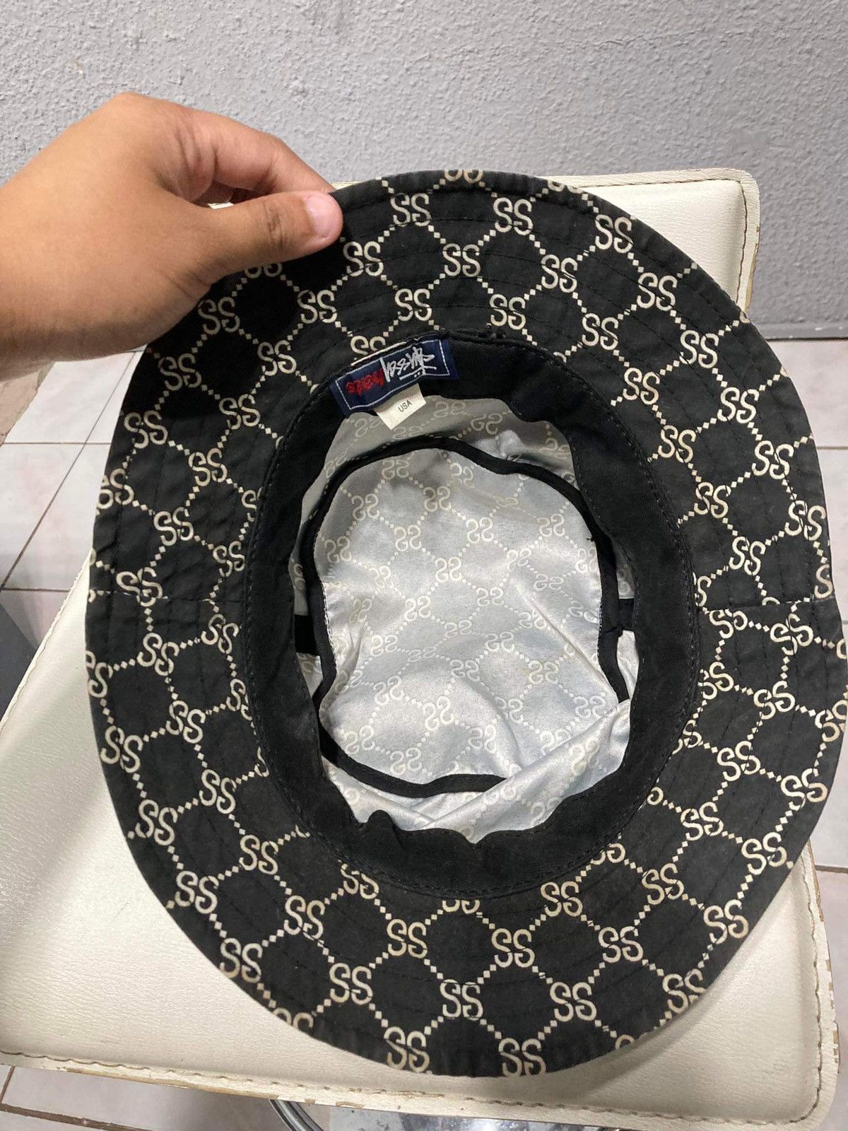 Stussy Vintage “STUCCI” Gucci Inspired Design Bucket Hat Size ONE SIZE - 9 Thumbnail