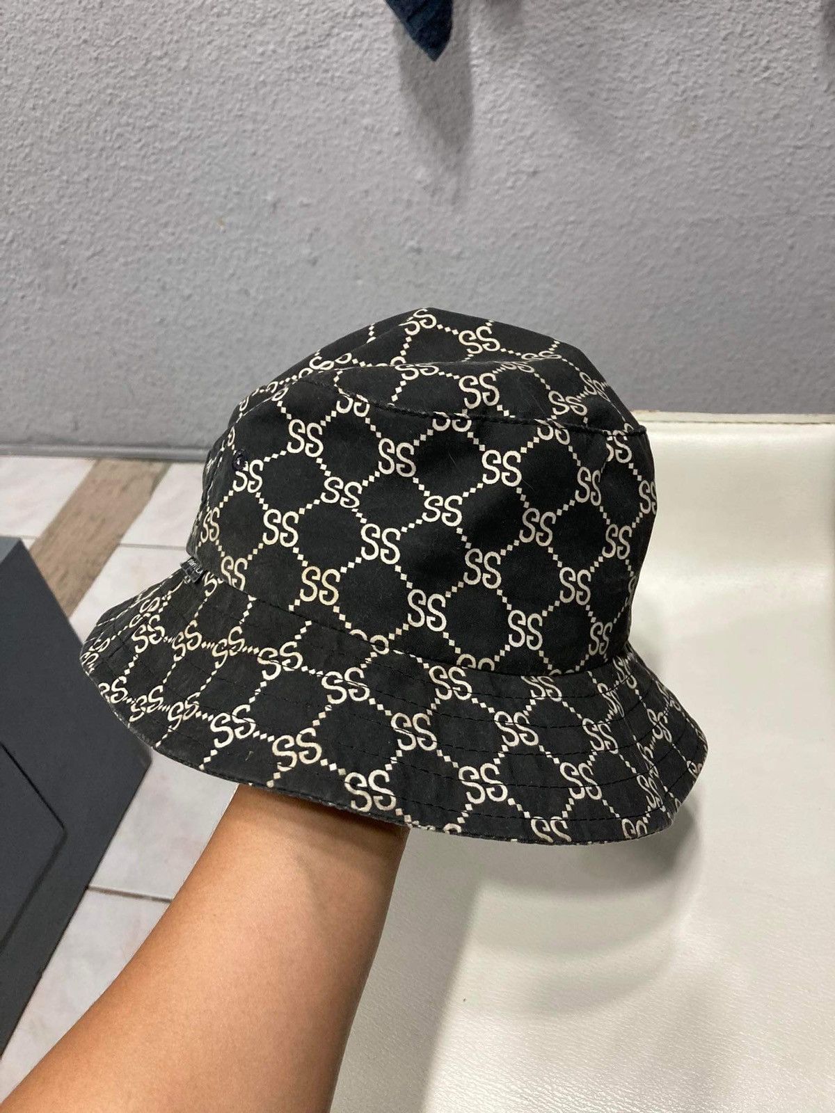 Stussy Vintage “STUCCI” Gucci Inspired Design Bucket Hat Size ONE SIZE - 7 Thumbnail