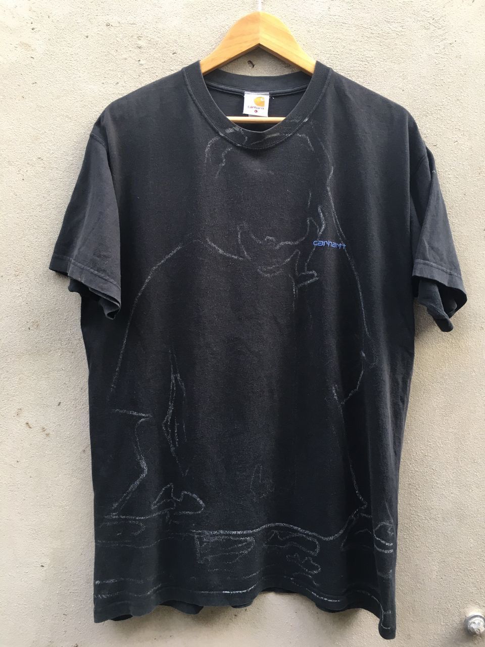 Carhartt Vintage Carhartt Audio Sutra Black TmT Shirts sun faded Size US L / EU 52-54 / 3 - 1 Thumbnail