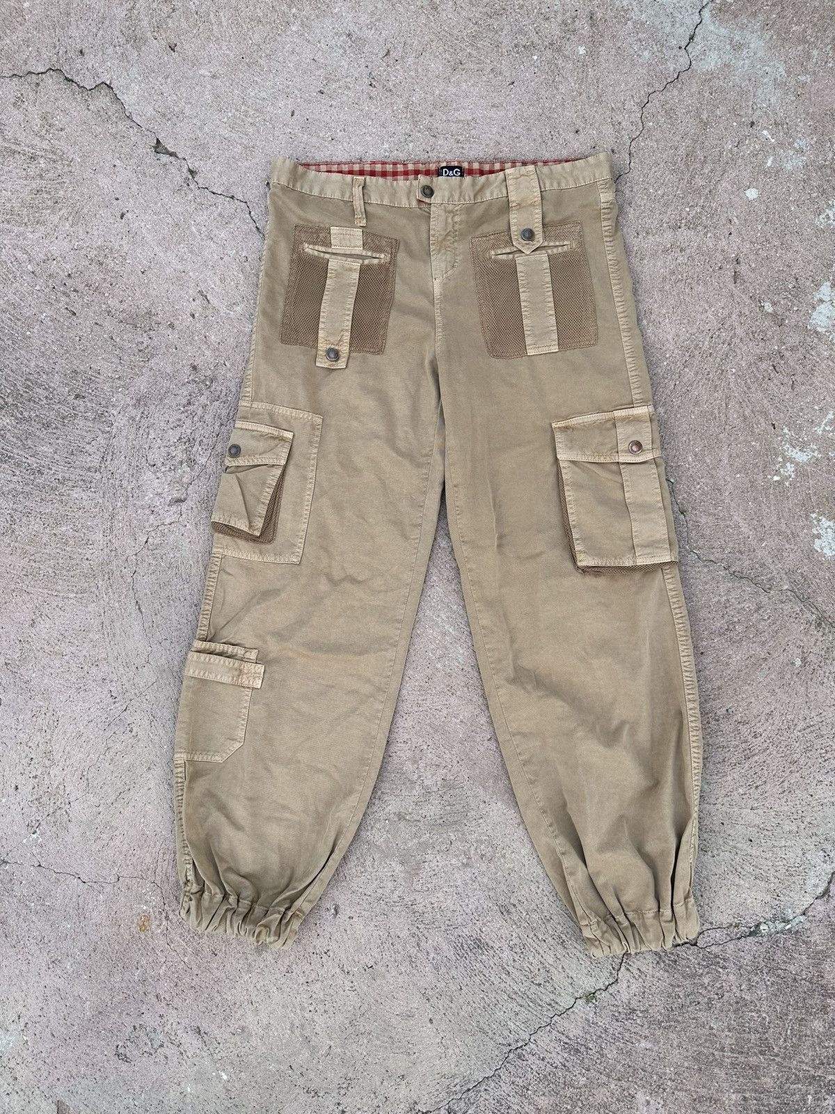 Dolce&Gabbana Cargo Pants Vintage Brown RARE