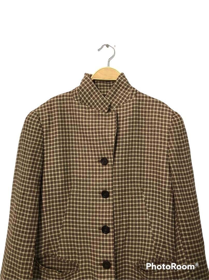 Aigner Vintage Etienne Aigner Plaid Nice Design Blazer Coat Jacket Size S / US 4 / IT 40 - 4 Thumbnail