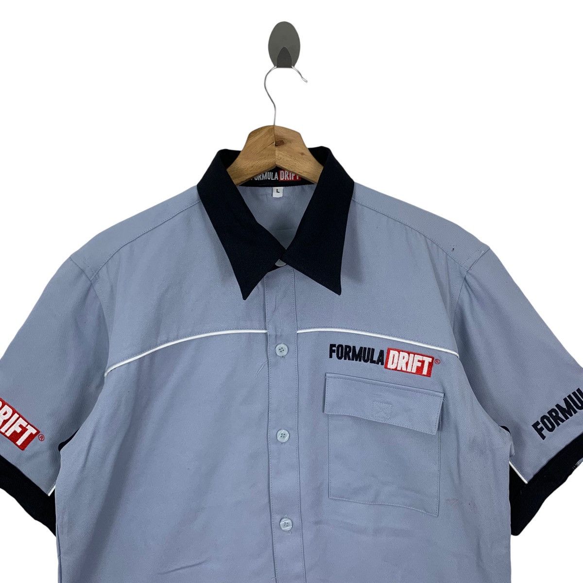 Vintage Vintage Sportswear Formula Drift Button Shirt Size US L / EU 52-54 / 3 - 2 Thumbnail