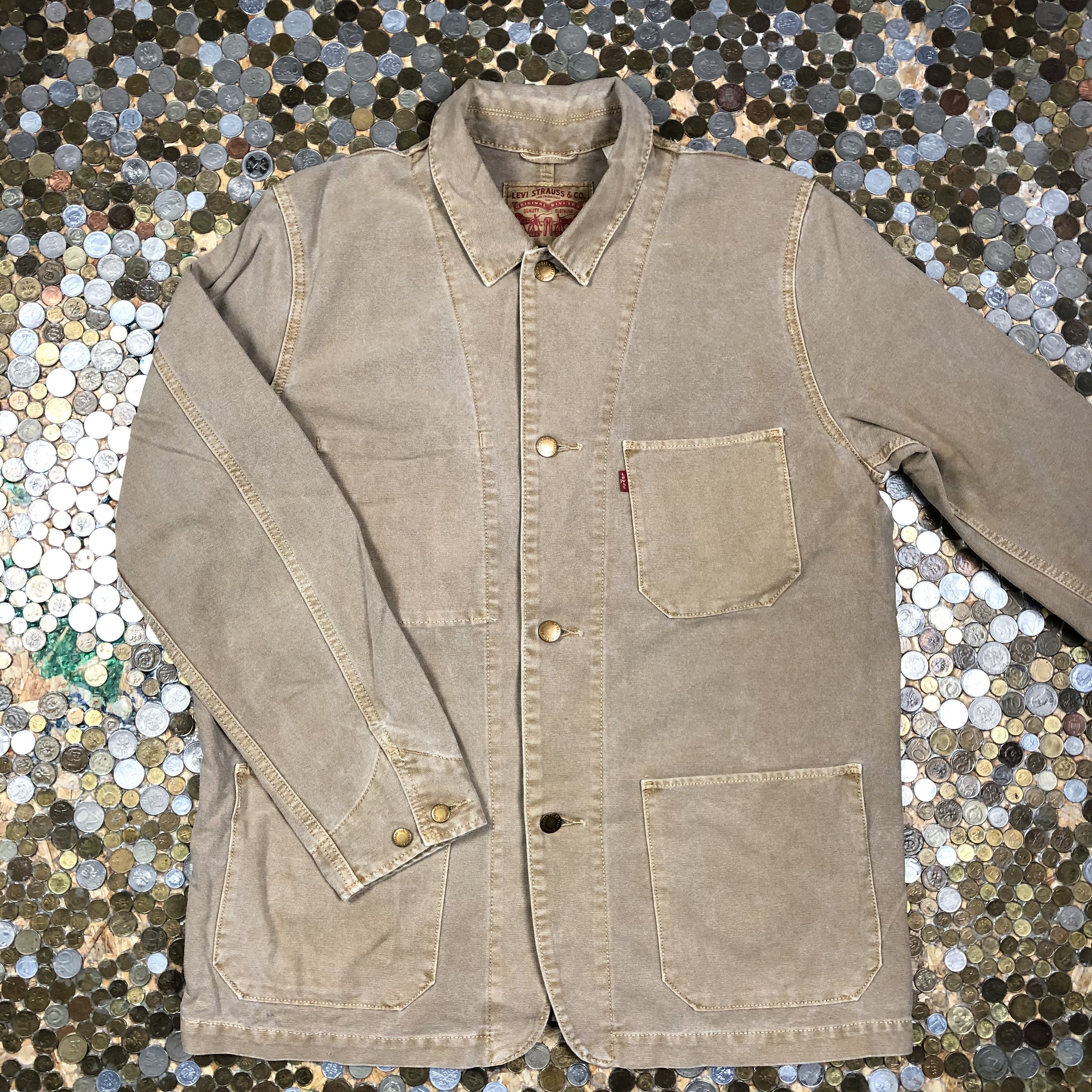 Levi's vintage denim jeans button jacket 90s vibe