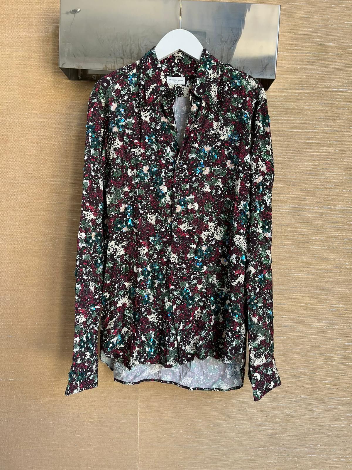 Dries Van Noten Sequence & Floral Button Up Shirt in Multicolor Size US S / EU 44-46 / 1 - 4 Thumbnail