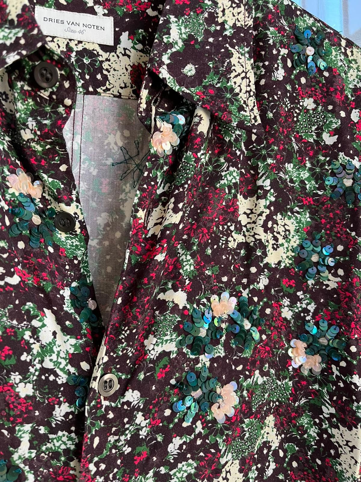 Dries Van Noten Sequence & Floral Button Up Shirt in Multicolor Size US S / EU 44-46 / 1 - 6 Thumbnail