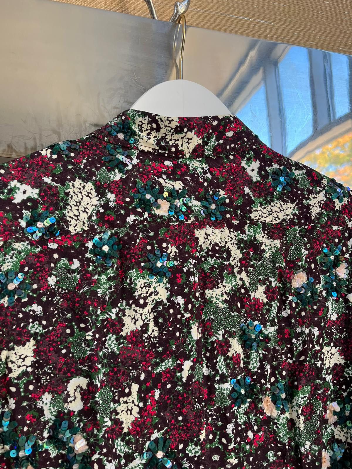 Dries Van Noten Sequence & Floral Button Up Shirt in Multicolor Size US S / EU 44-46 / 1 - 13 Thumbnail