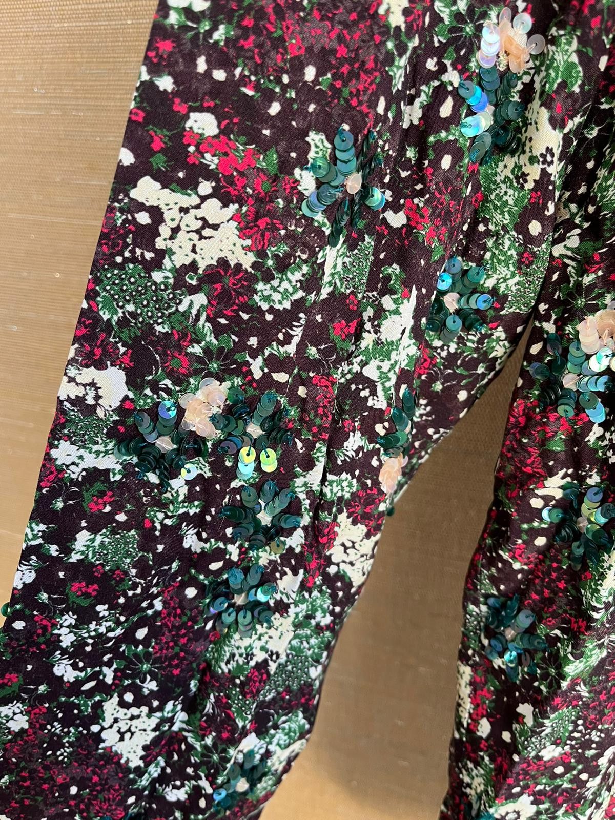 Dries Van Noten Sequence & Floral Button Up Shirt in Multicolor Size US S / EU 44-46 / 1 - 10 Thumbnail