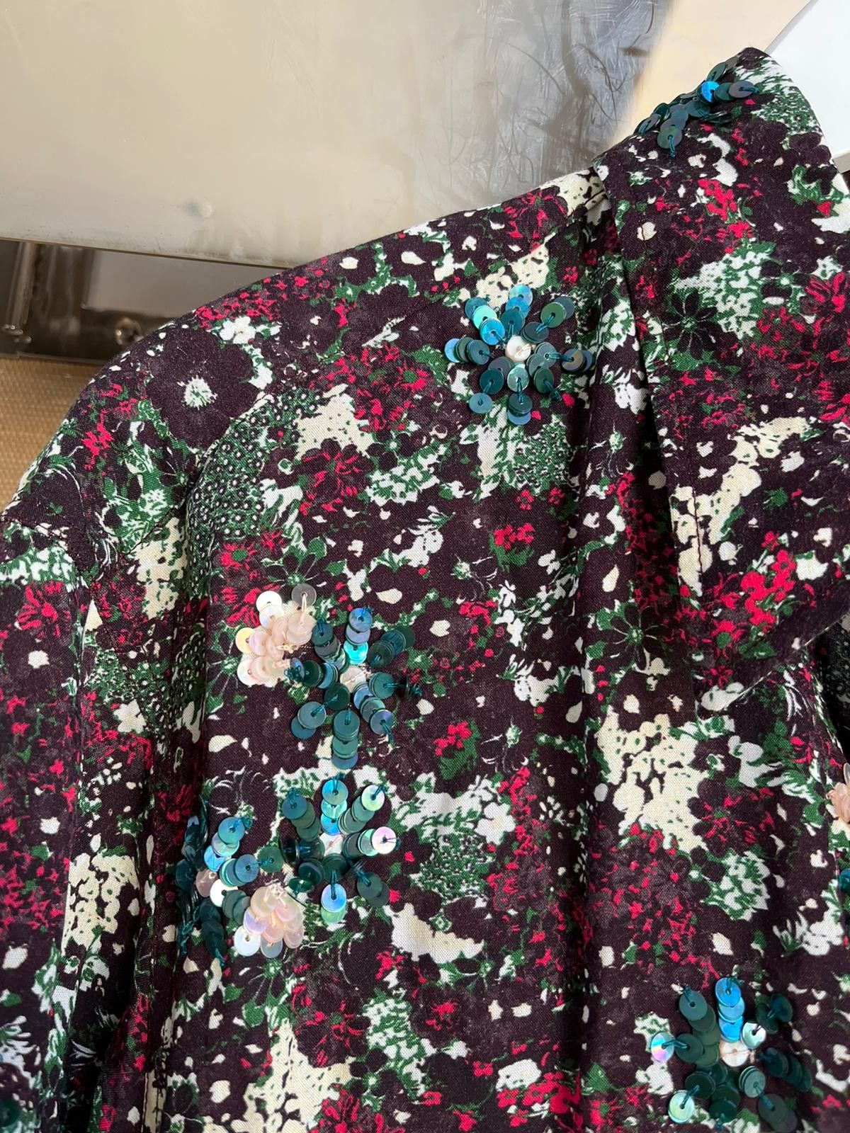 Dries Van Noten Sequence & Floral Button Up Shirt in Multicolor Size US S / EU 44-46 / 1 - 8 Thumbnail