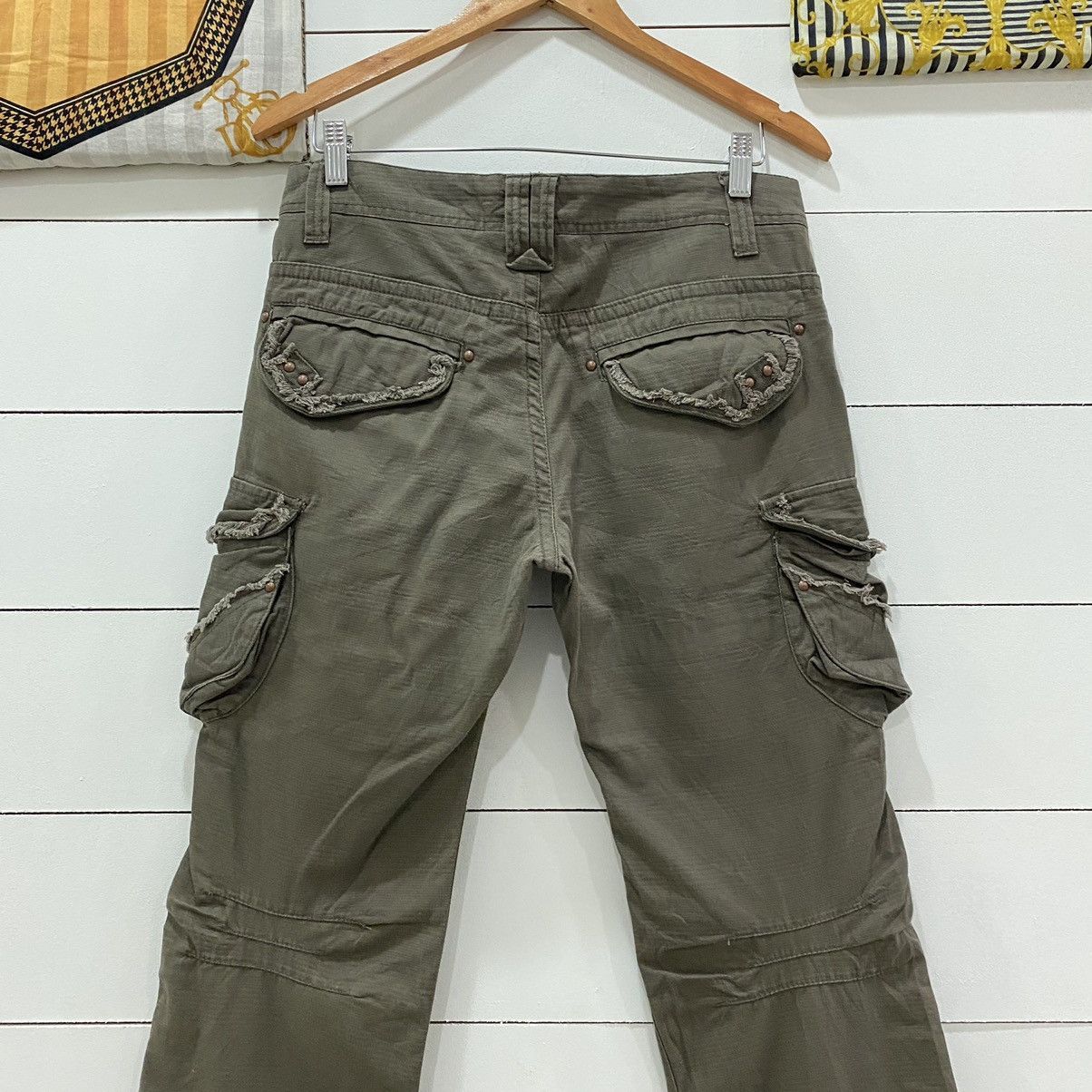 If Six Was Nine × Japanese Brand × Le Grande Bleu (L.G.B.) Oilcake Tactical/Multi pocket Cargo Pants Number Nine Style Size US 32 / EU 48 - 6 Thumbnail