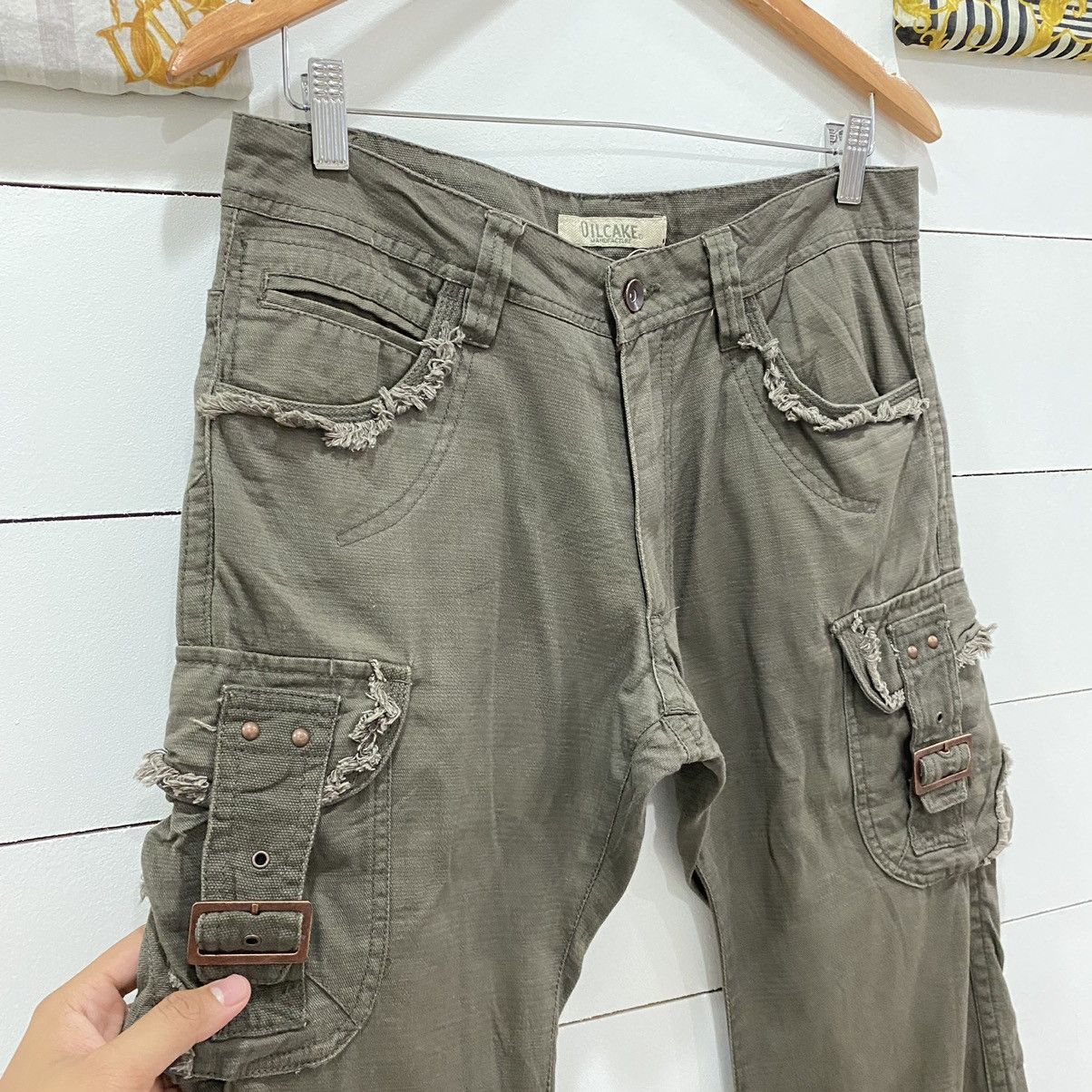 If Six Was Nine × Japanese Brand × Le Grande Bleu (L.G.B.) Oilcake Tactical/Multi pocket Cargo Pants Number Nine Style Size US 32 / EU 48 - 4 Thumbnail