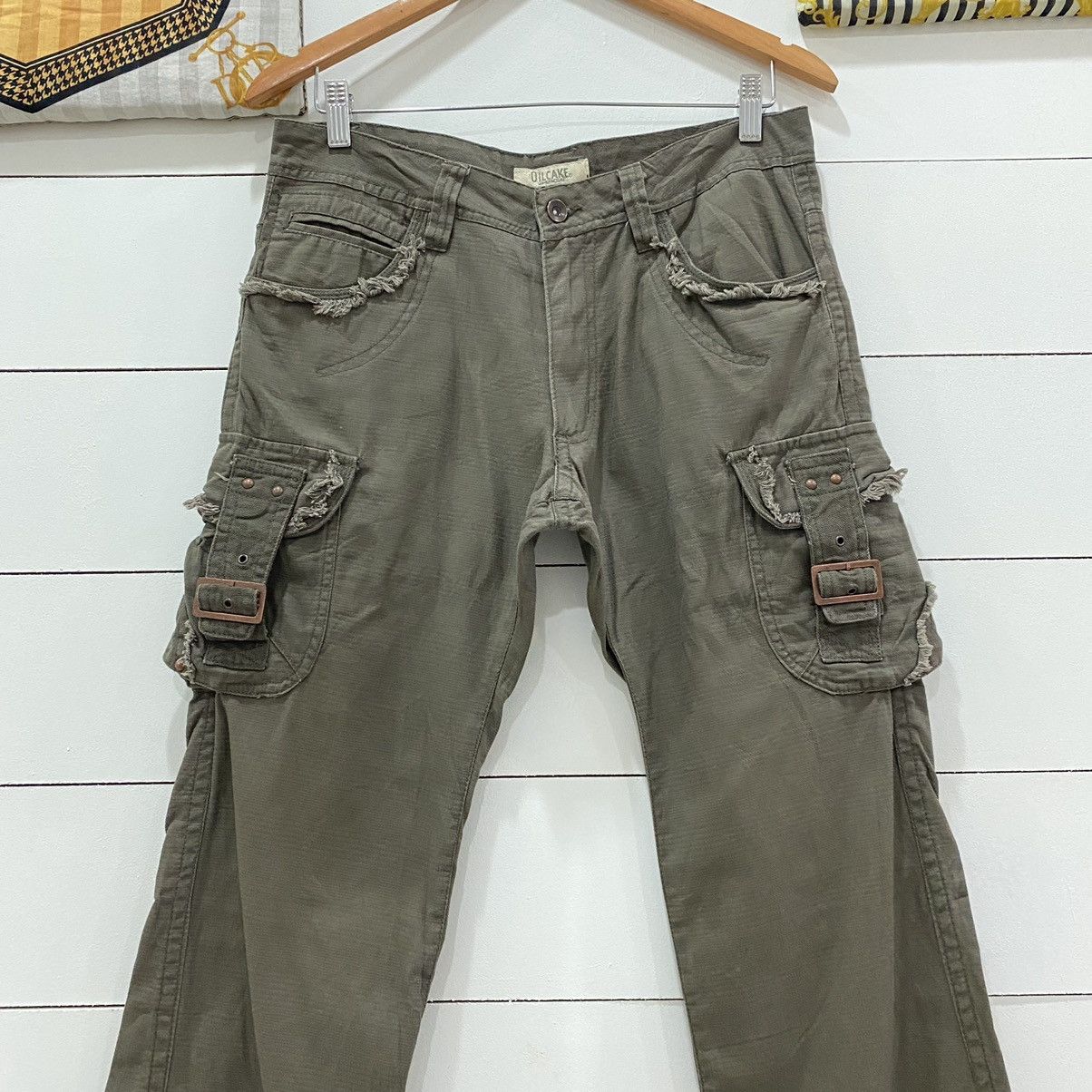 If Six Was Nine × Japanese Brand × Le Grande Bleu (L.G.B.) Oilcake Tactical/Multi pocket Cargo Pants Number Nine Style Size US 32 / EU 48 - 2 Thumbnail