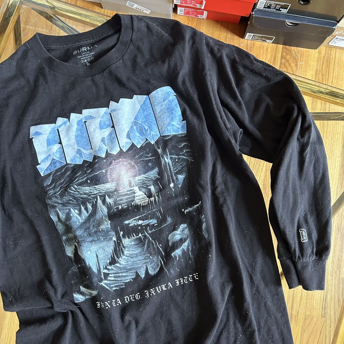 Burma 2020 NORSE NORWEiGAN BLACK METAL FiMBULWiNTER L/S TEE Size US L / EU 52-54 / 3 - 3 Thumbnail