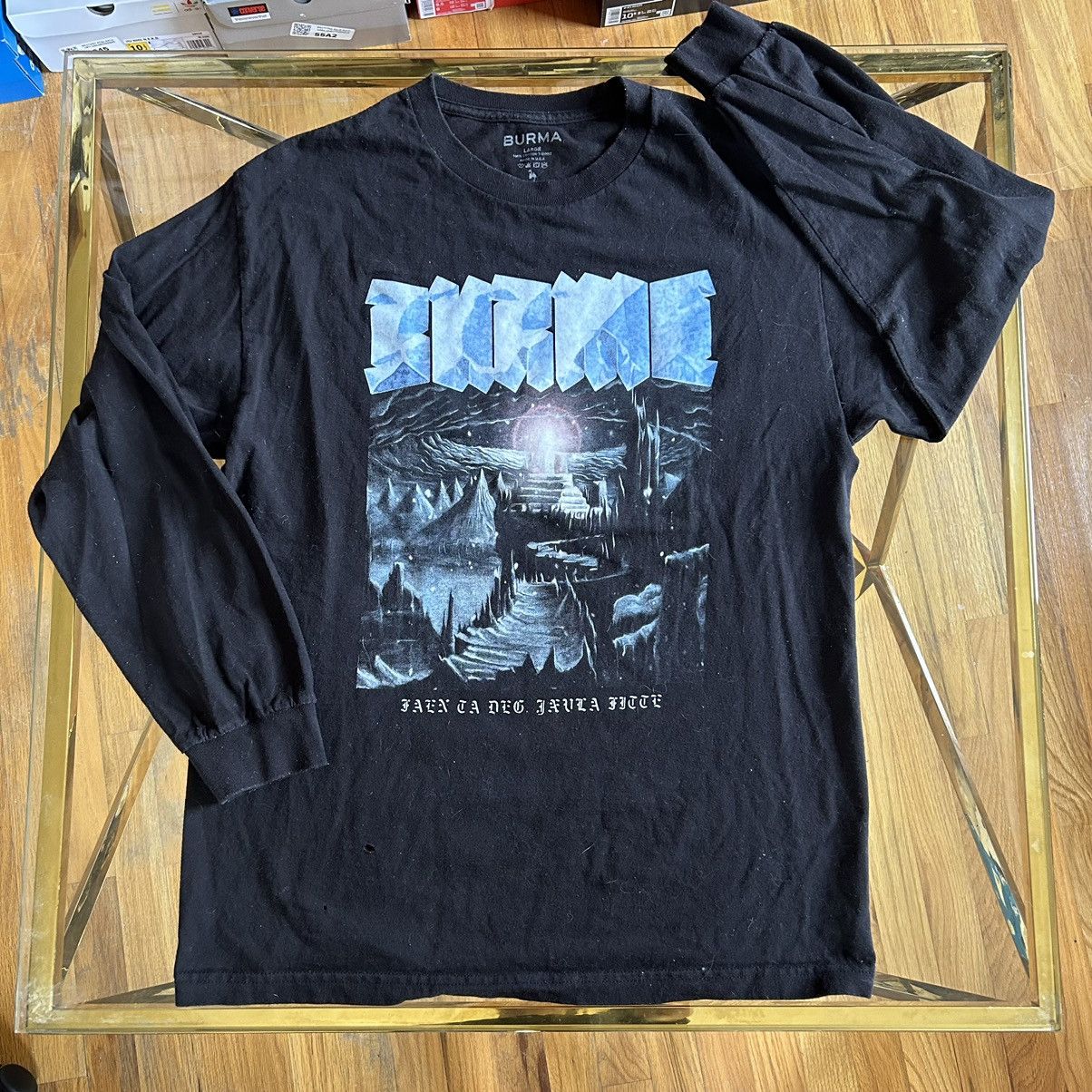 Burma 2020 NORSE NORWEiGAN BLACK METAL FiMBULWiNTER L/S TEE Size US L / EU 52-54 / 3 - 5 Thumbnail