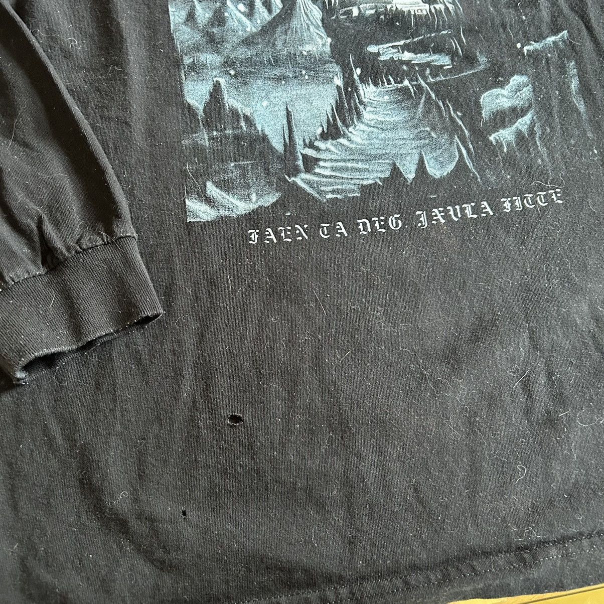 Burma 2020 NORSE NORWEiGAN BLACK METAL FiMBULWiNTER L/S TEE Size US L / EU 52-54 / 3 - 6 Thumbnail