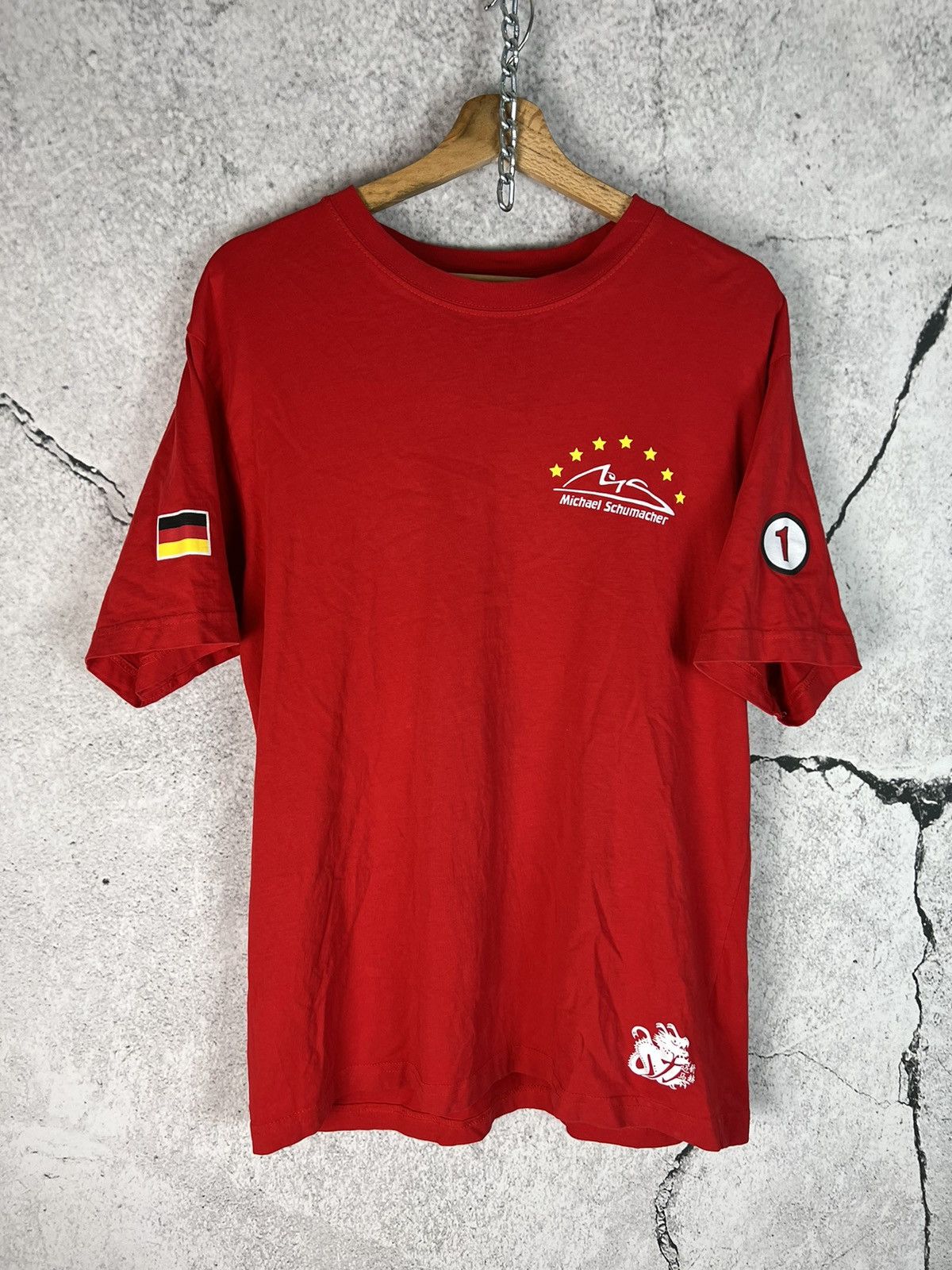 T-shirt Michael Schumacher F1 – Ferrari – Rouge – Taille 2XL – Officiel – Unisexe