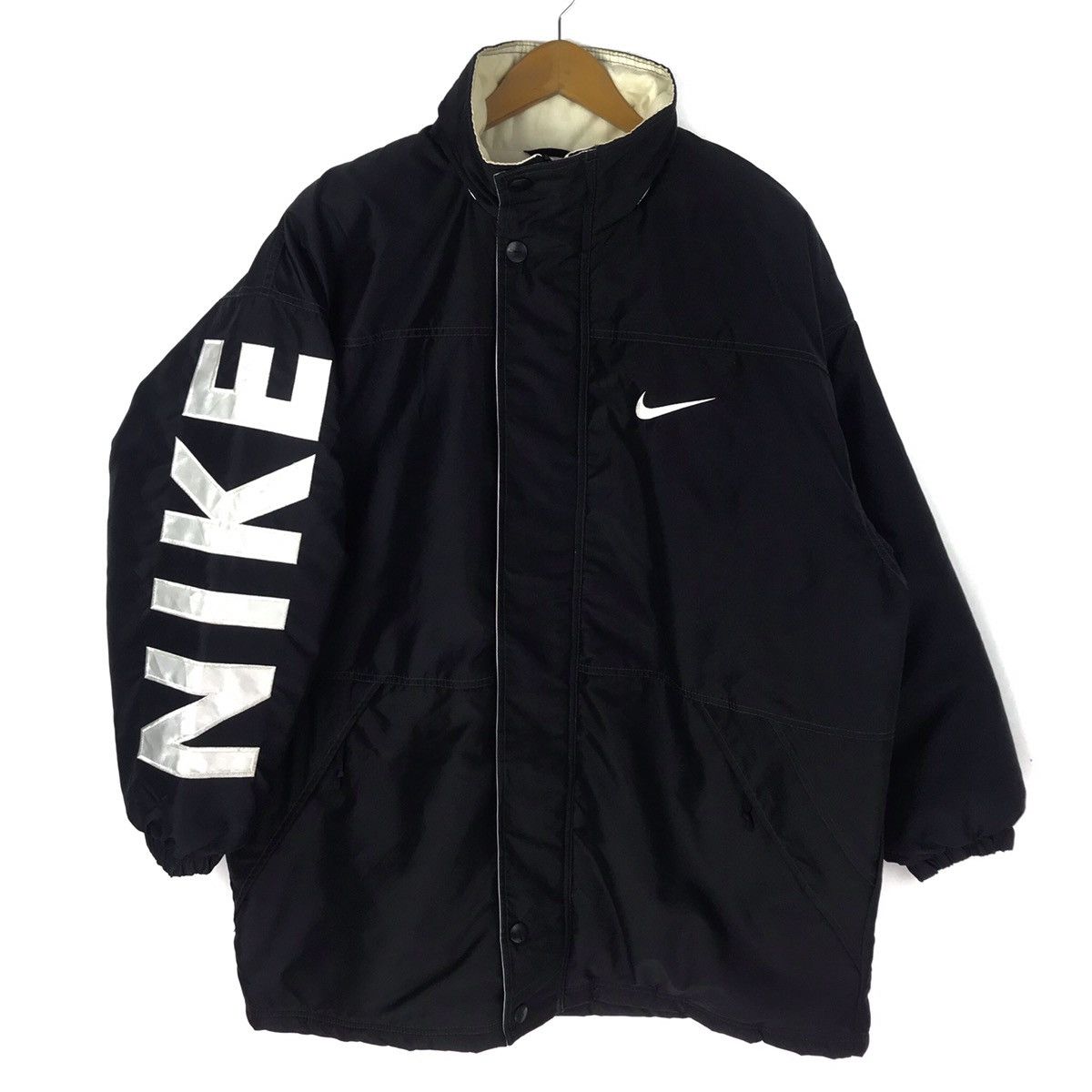 Nike Vintage 90s Nike Jacket vtg Nike Swoosh Embroidery Big Logo Size US L / EU 52-54 / 3 - 1 Thumbnail