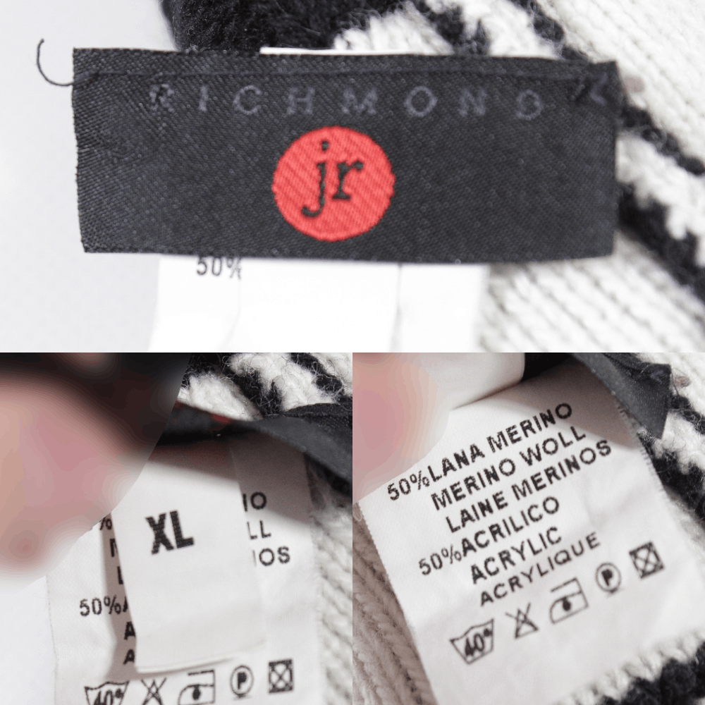 John Richmond Y2K JR Big Logo Wool Acryl Hat Vintage Size ONE SIZE - 3 Thumbnail