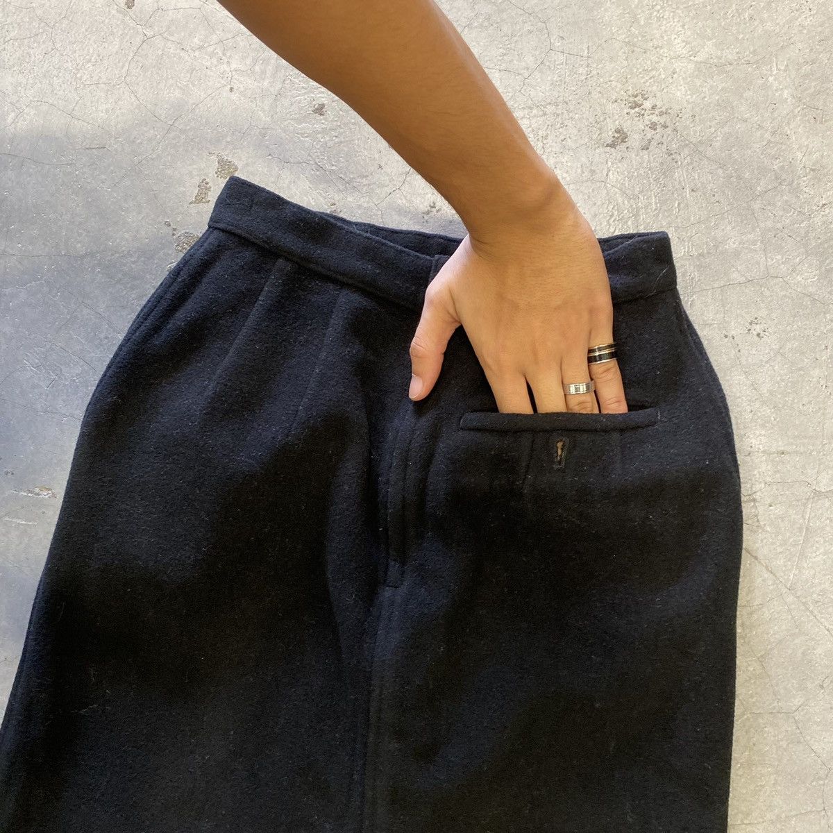 Issey Miyake Issey Miyake IS Wool Long Skirt Size 24" / US 00 / IT 34 - 6 Thumbnail