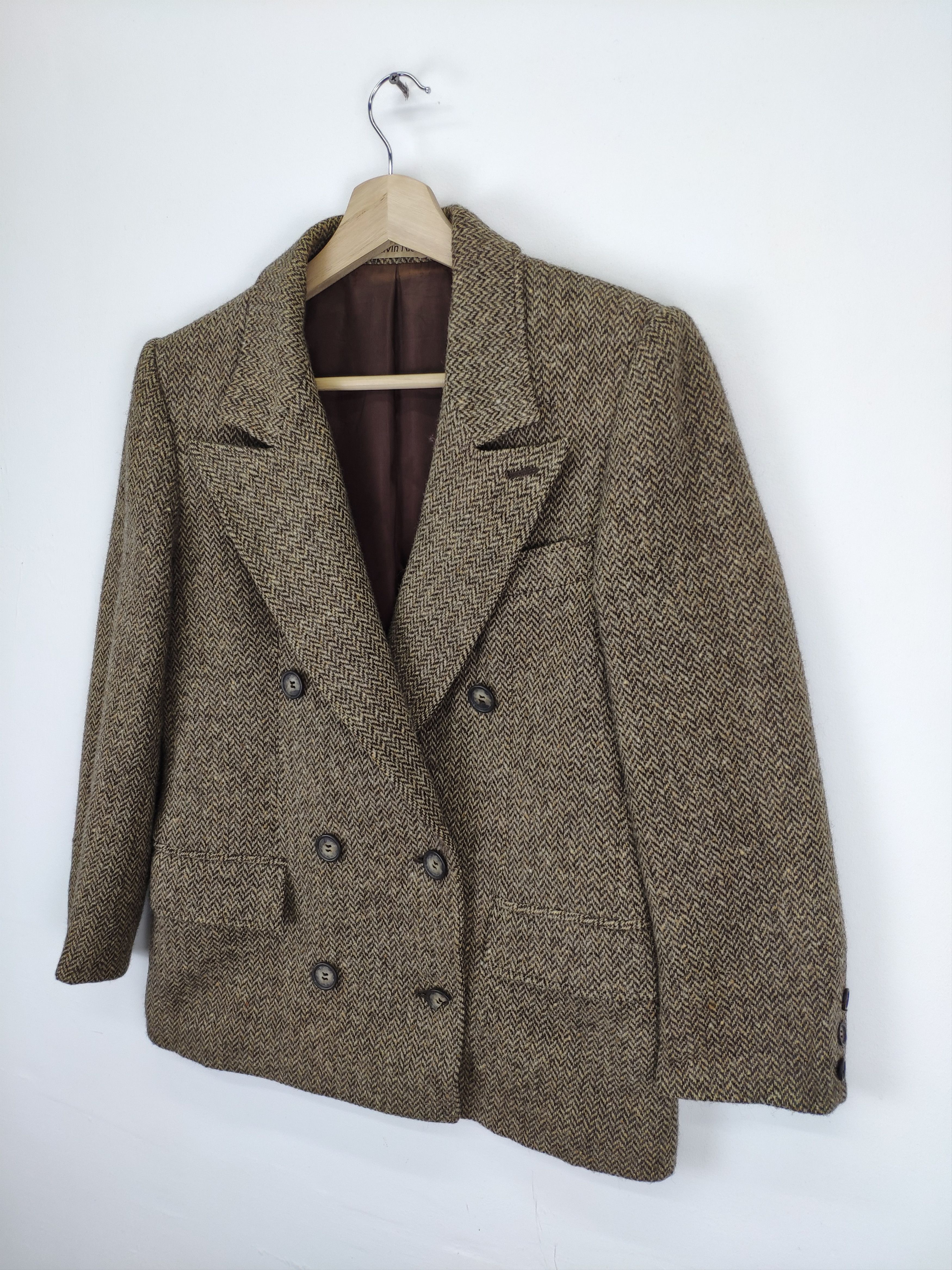Calvin Klein Vintage Calvin Klein Wool Blazer Double Breast Coat Jacket Size US S / EU 44-46 / 1 - 2 Thumbnail