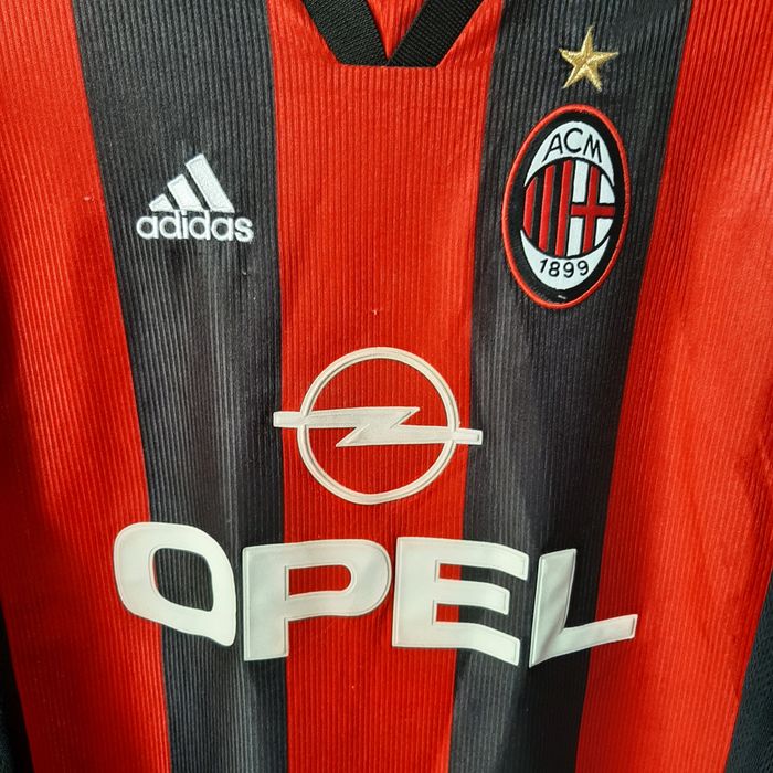 Adidas Ac Milan Home Shirt 1997-98 Weah #9 | Grailed