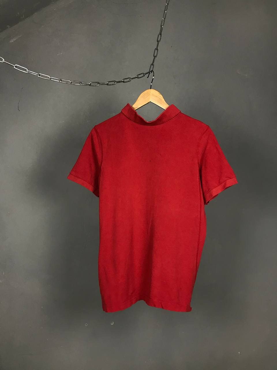 Nike × Vintage Nike swoosh streetwear vintage red polo tee Size US S / EU 44-46 / 1 - 7 Thumbnail