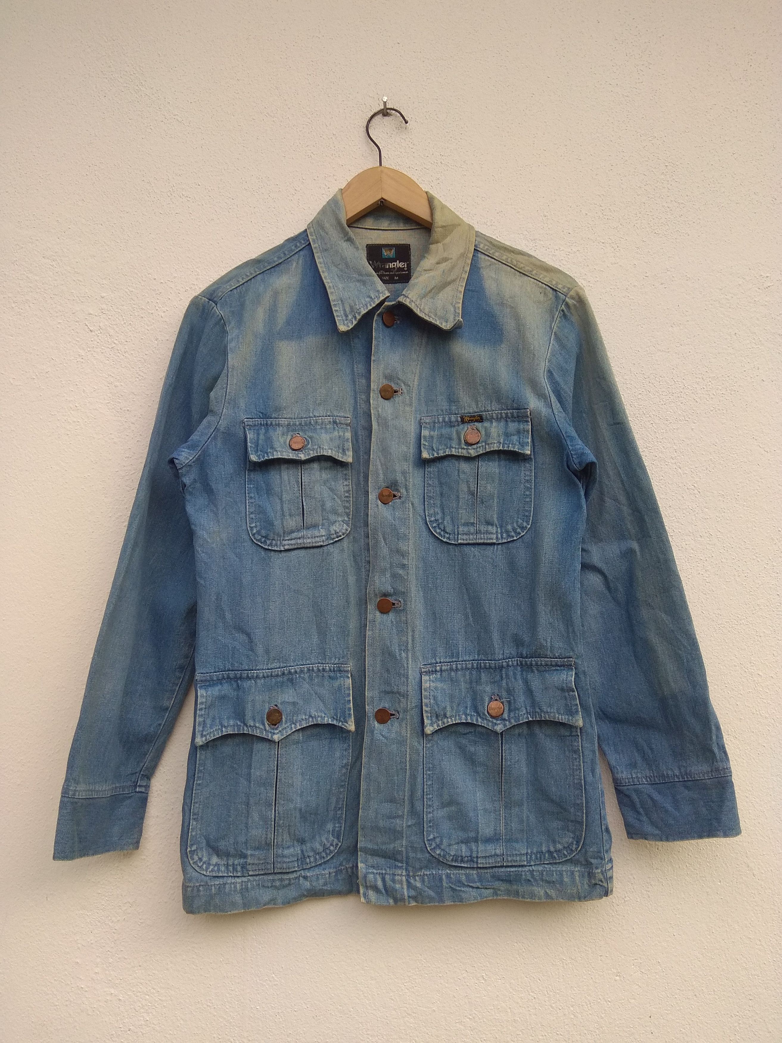 Vintage Wrangler seasoned light denim jacket Size US M / EU 48-50 / 2 - 1 Thumbnail