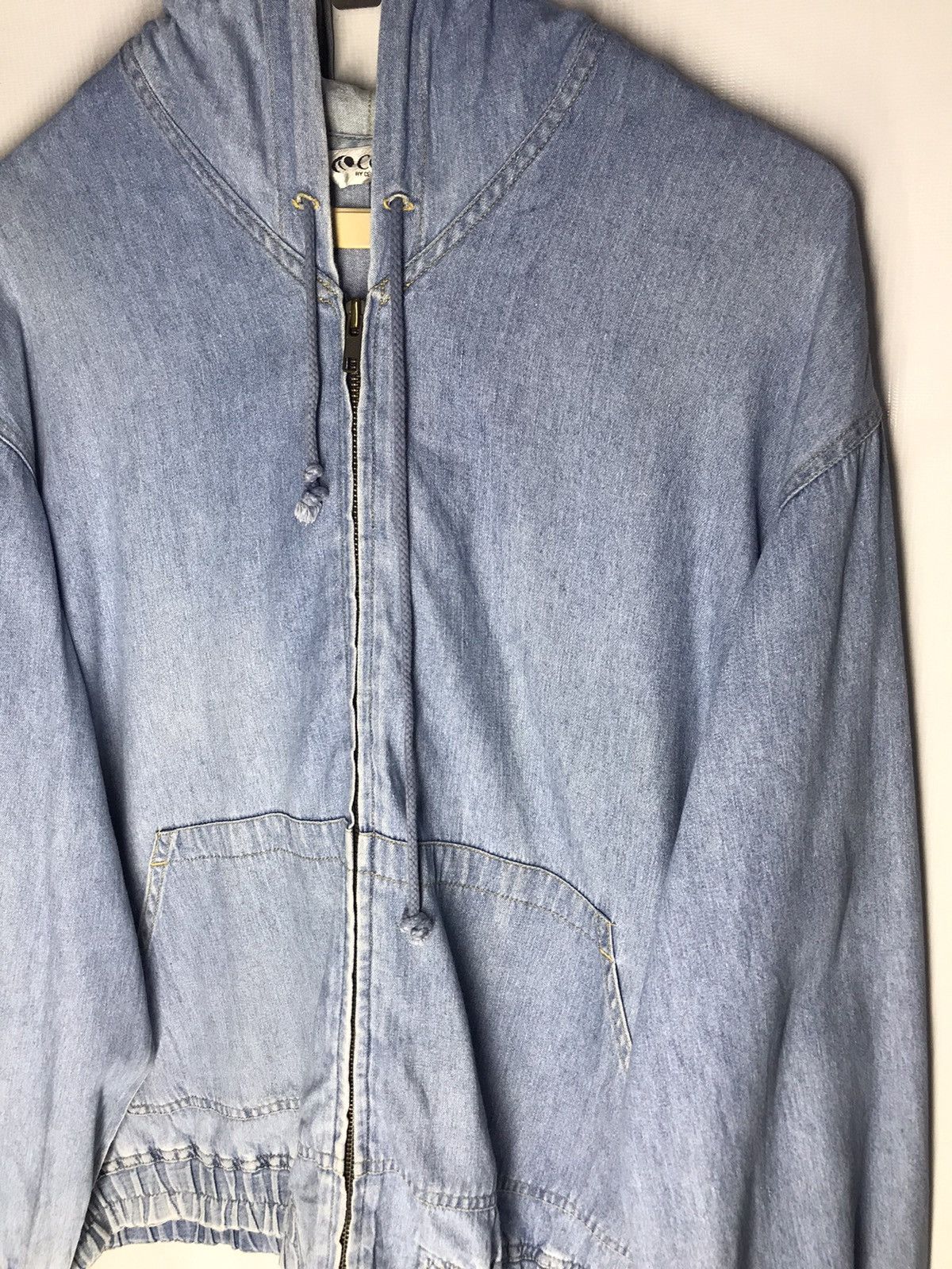 Japanese Brand Hoodie zipper distressed denim by cecilene Size US L / EU 52-54 / 3 - 5 Thumbnail