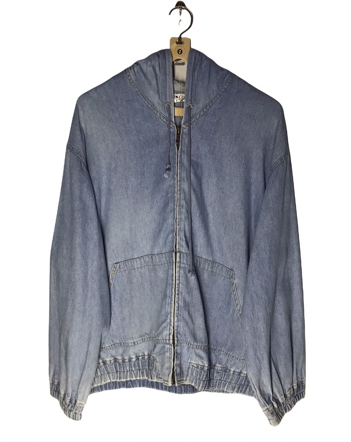 Japanese Brand Hoodie zipper distressed denim by cecilene Size US L / EU 52-54 / 3 - 1 Thumbnail