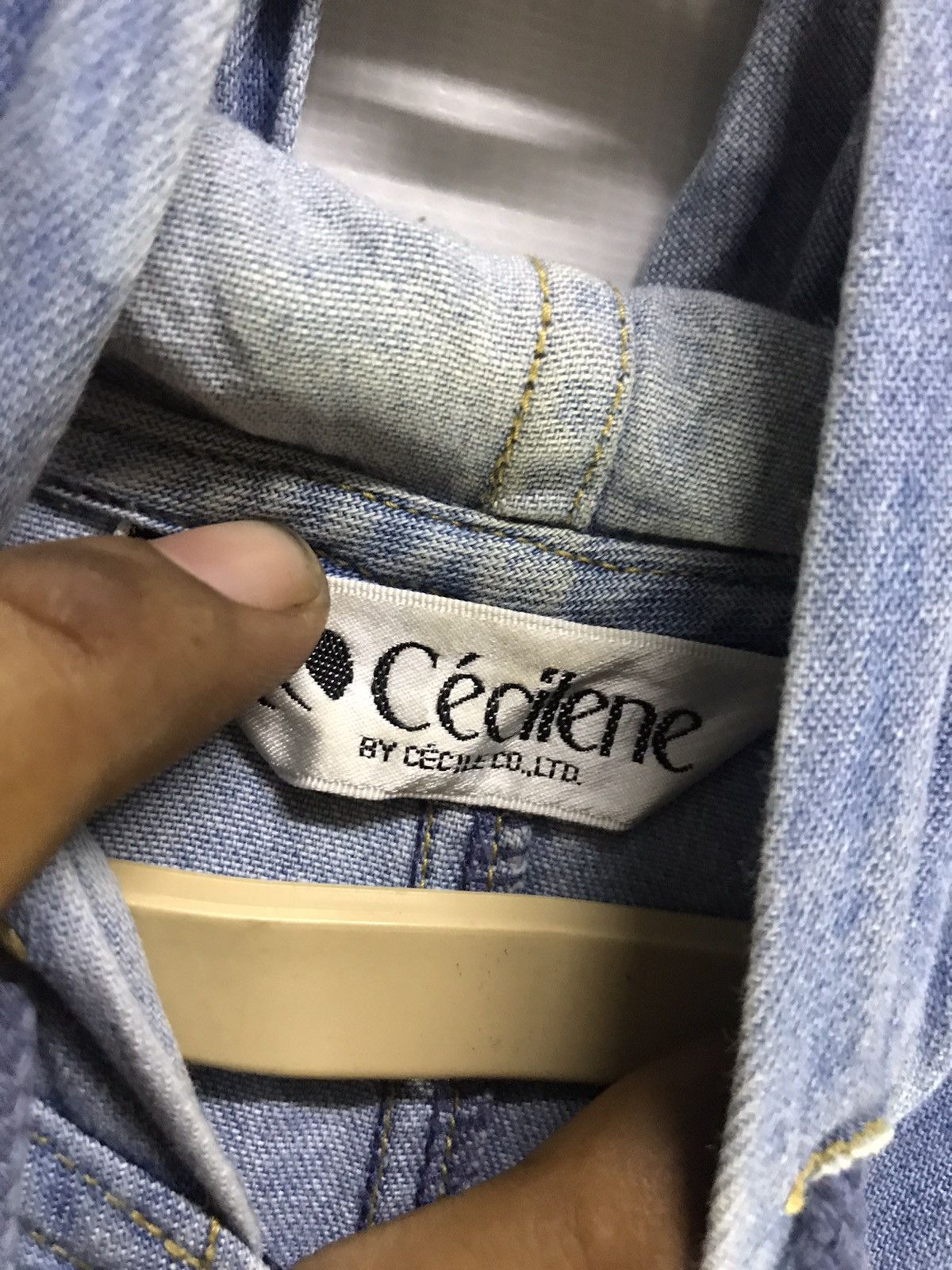 Japanese Brand Hoodie zipper distressed denim by cecilene Size US L / EU 52-54 / 3 - 3 Thumbnail