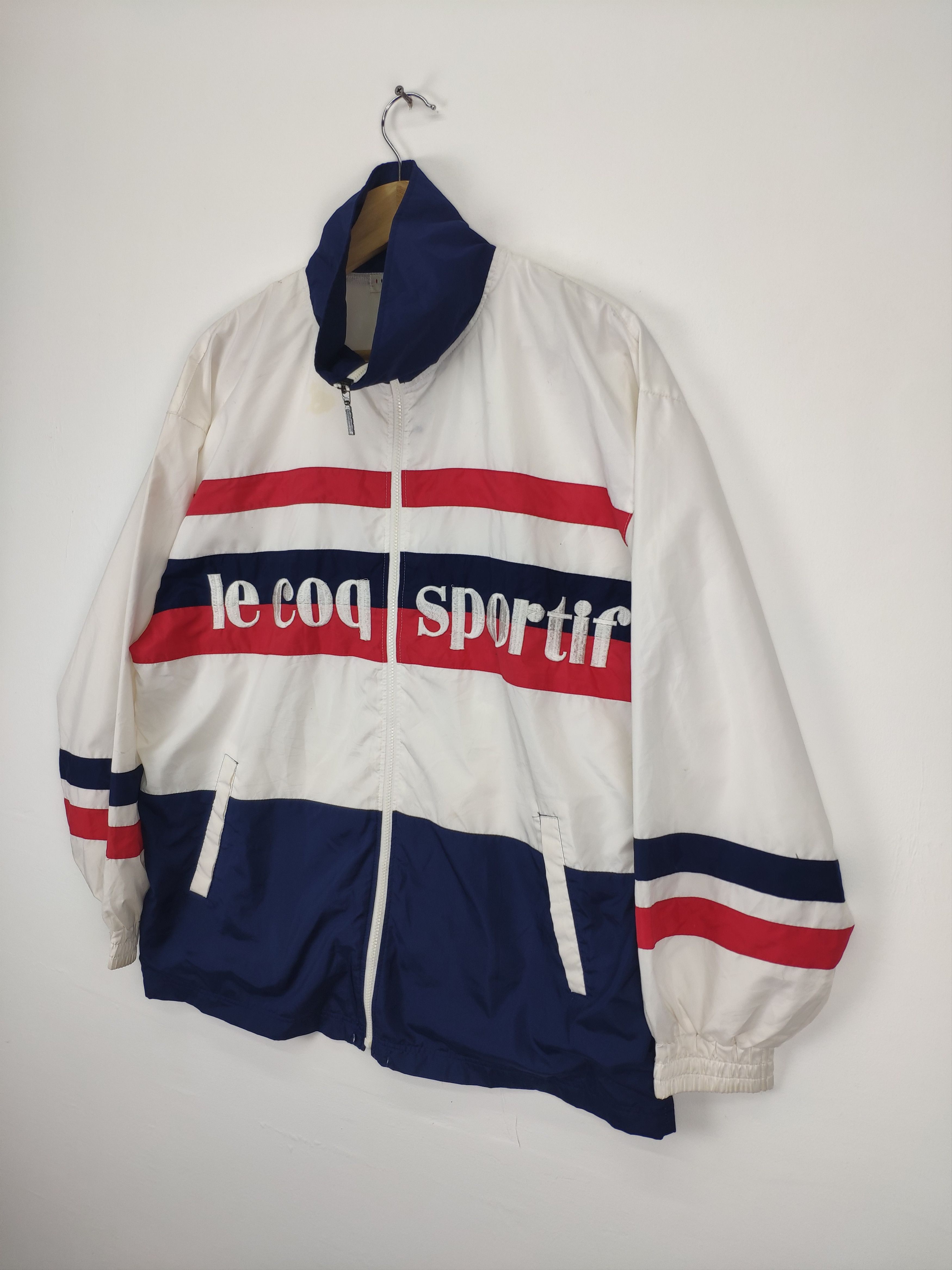 Japanese Brand × Le Coq Sportif × Vintage Vintage Le Coq Sportif Big Logo Zip Up Jacket Size US L / EU 52-54 / 3 - 2 Thumbnail