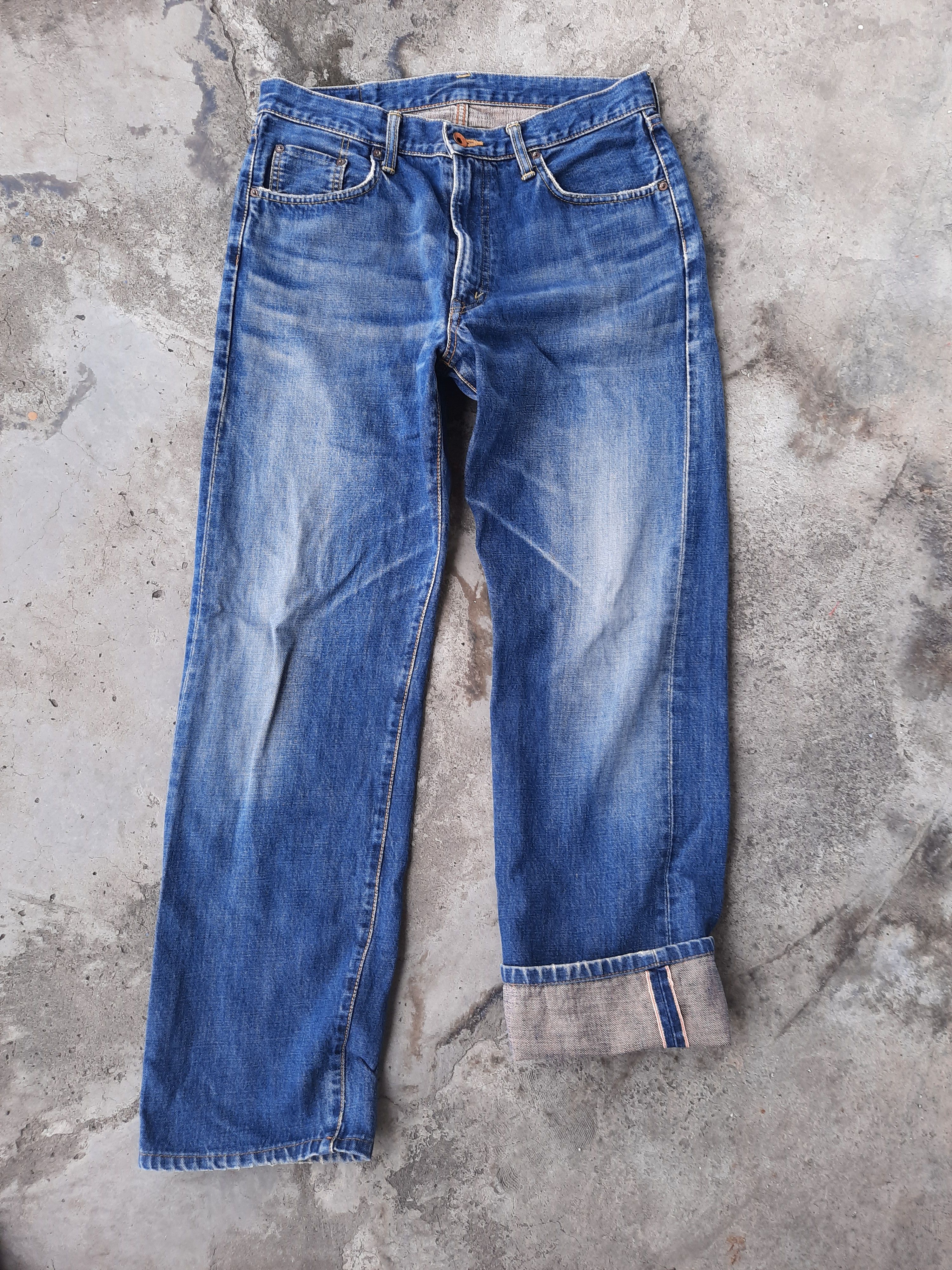 Edwin × Japanese Brand Edwin 505xx Selvedge Distressed Denim Size US 32 / EU 48 - 1 Thumbnail