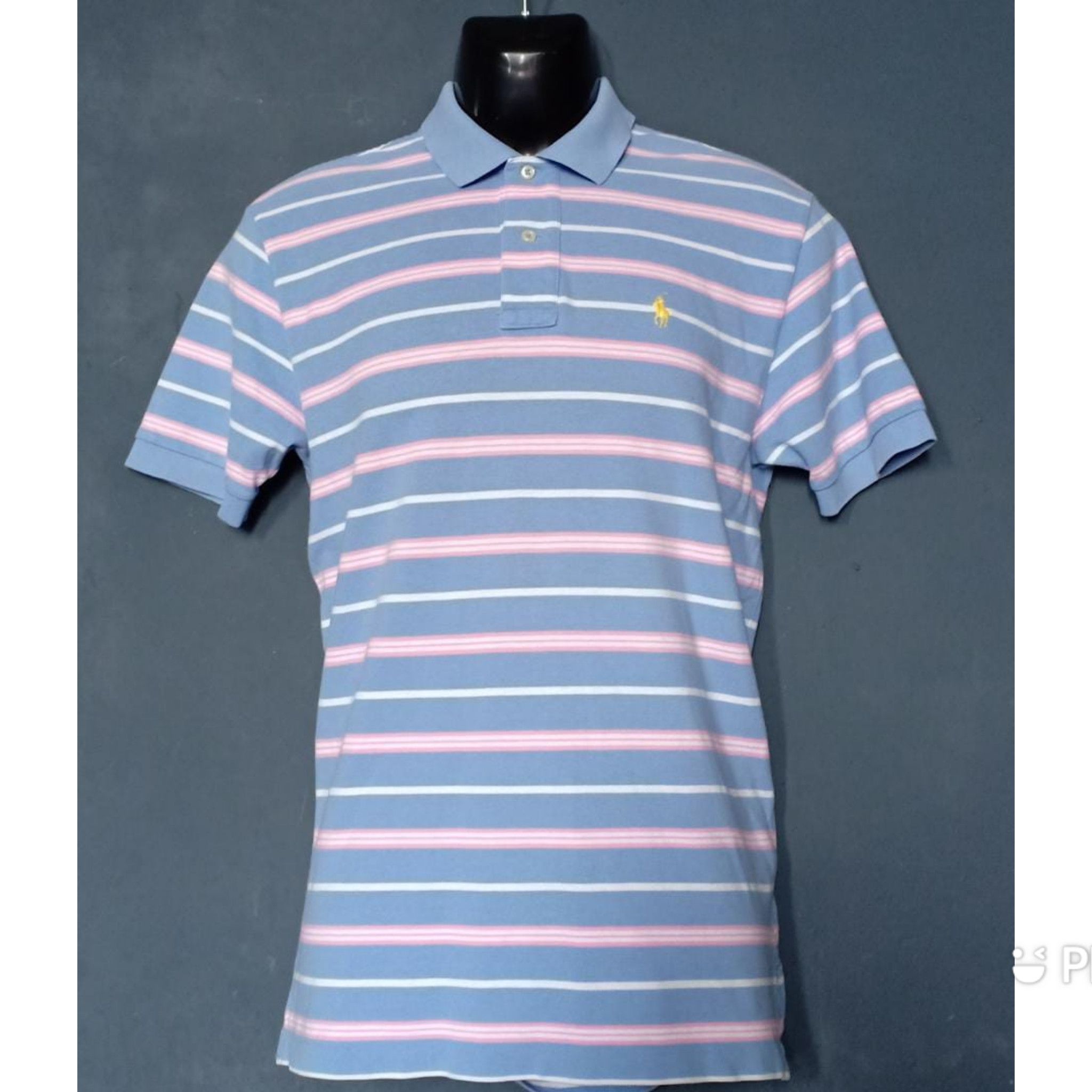 Polo Ralph Lauren × Vintage Polo Raplh Lauren Stripe Polo Shirt Size US M / EU 48-50 / 2 - 1 Thumbnail