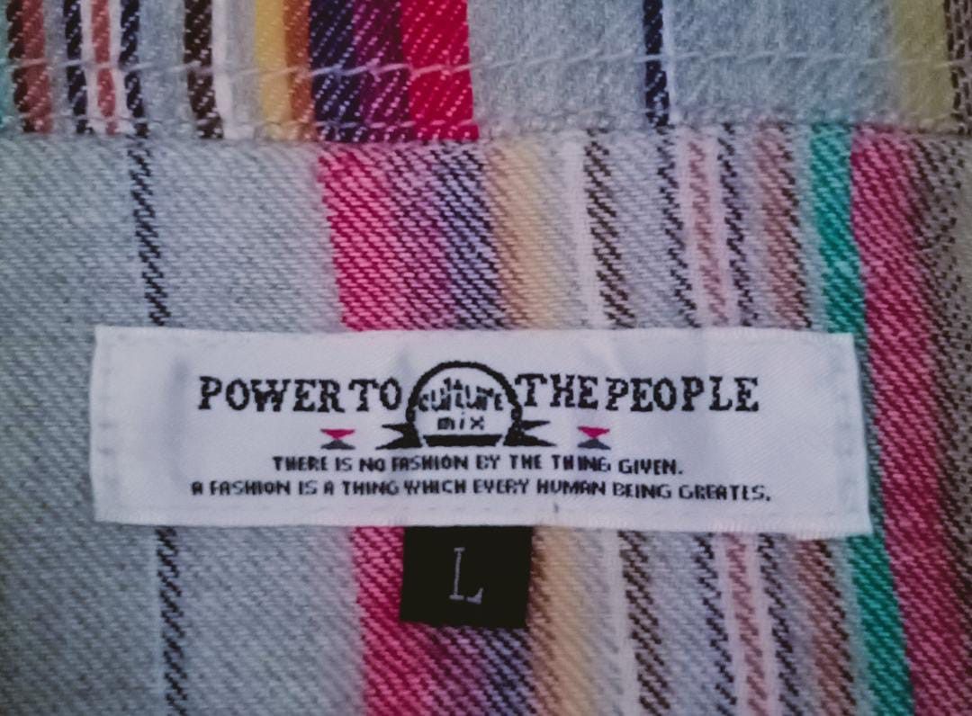 Flannel Power To The People Multicolor Flannel Size US L / EU 52-54 / 3 - 2 Thumbnail