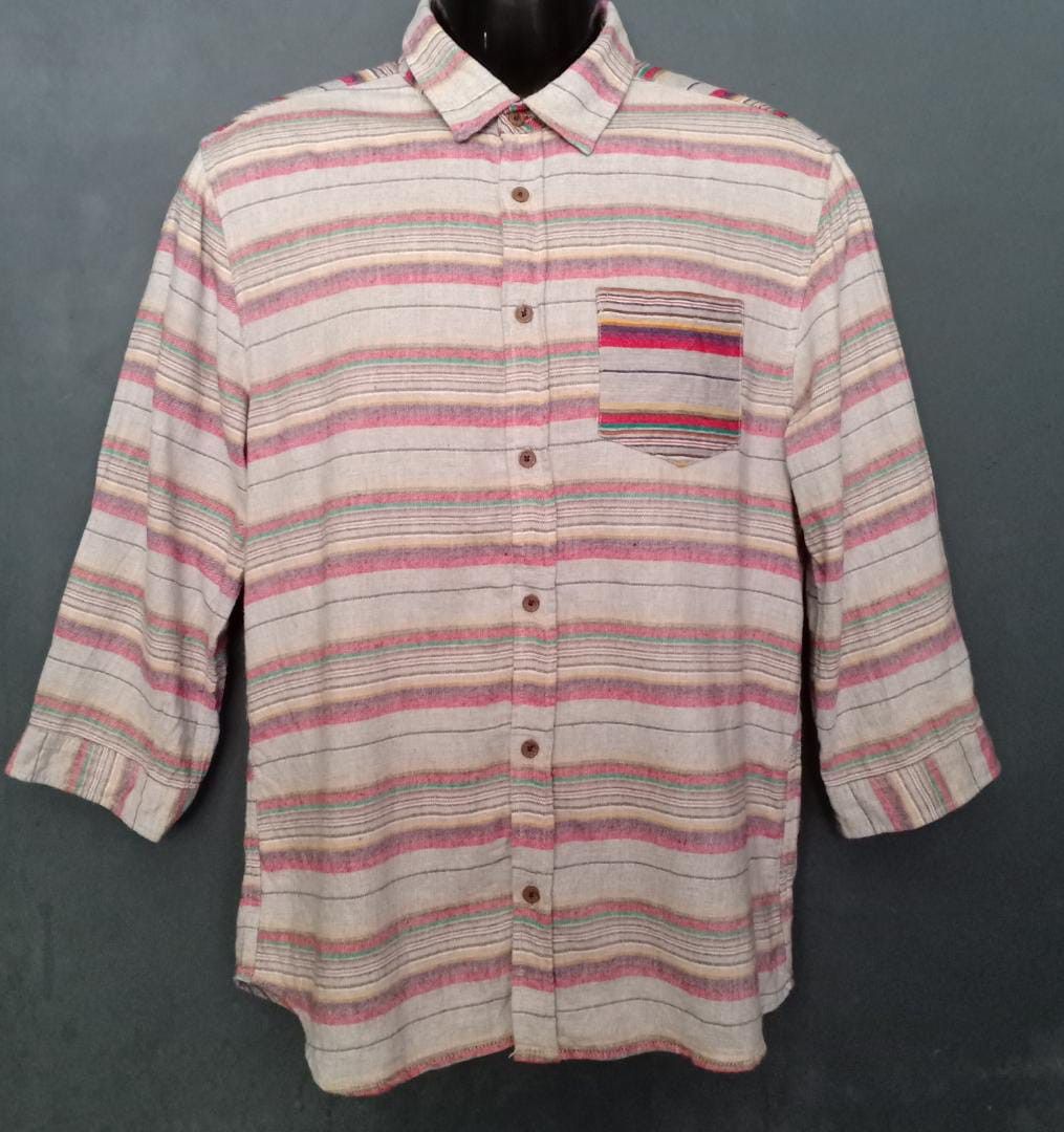 Flannel Power To The People Multicolor Flannel Size US L / EU 52-54 / 3 - 1 Thumbnail