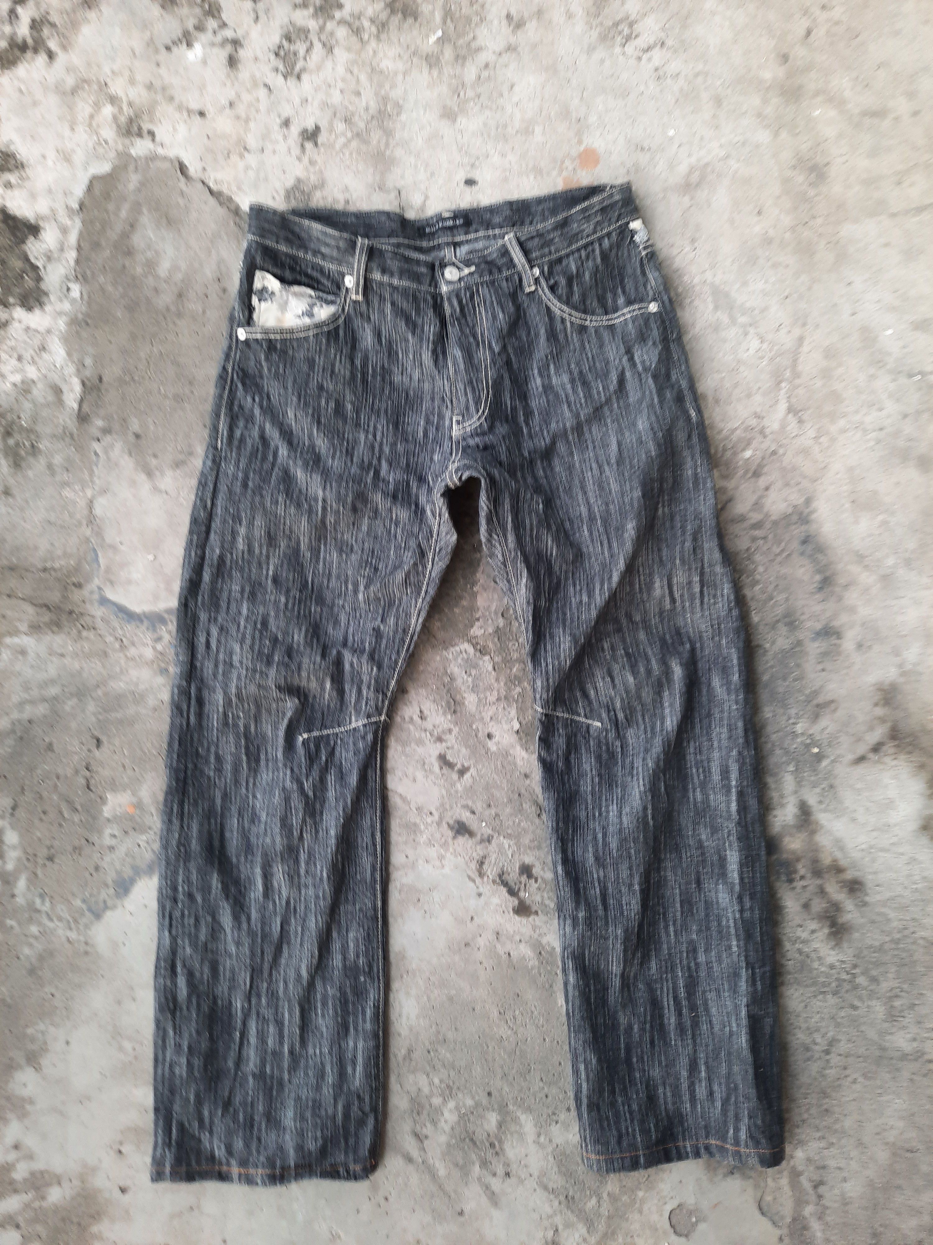 Japanese Brand Wild Khakis Nice Design Denim Size US 35 - 2 Thumbnail