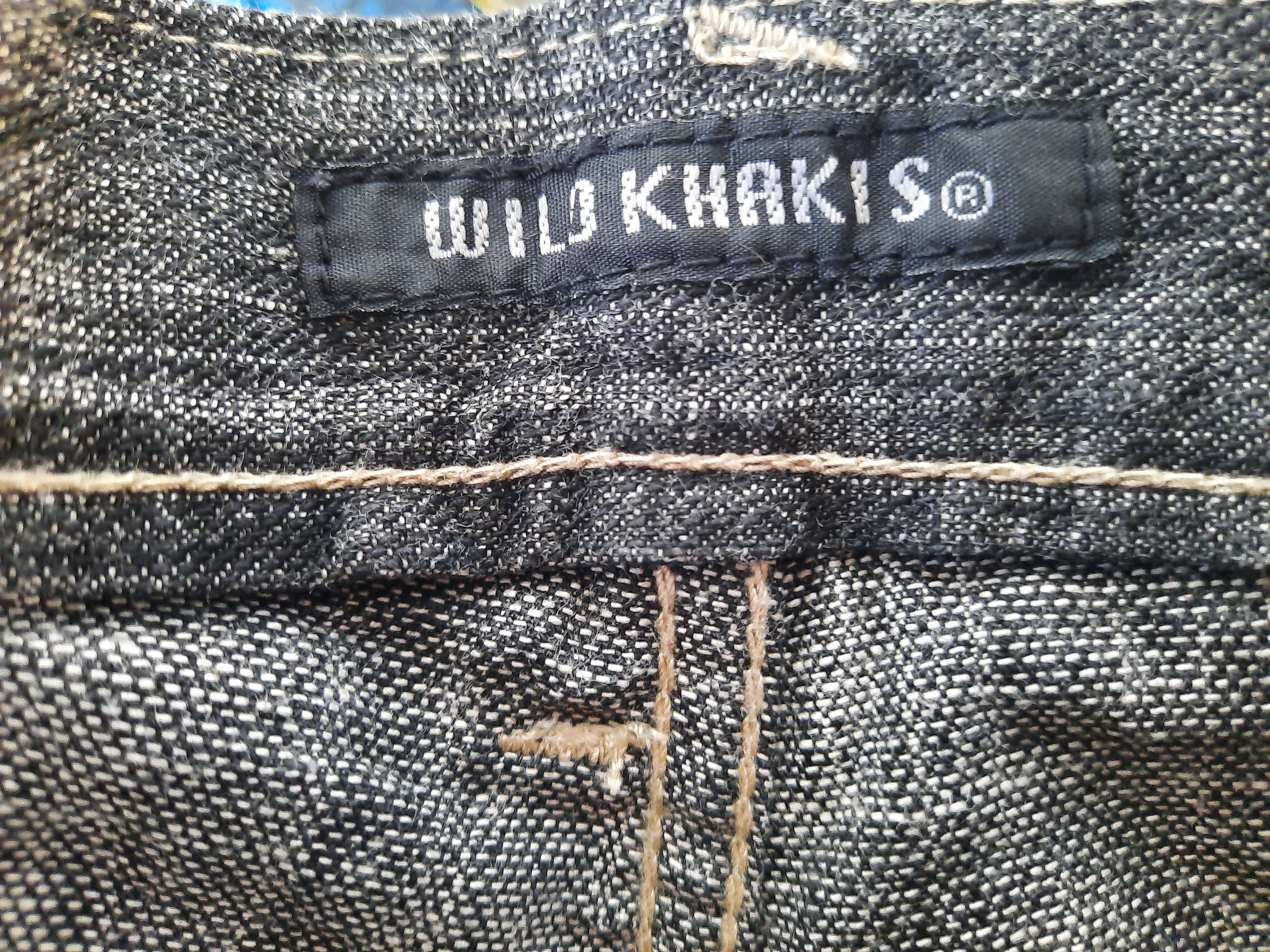 Japanese Brand Wild Khakis Nice Design Denim Size US 35 - 5 Thumbnail