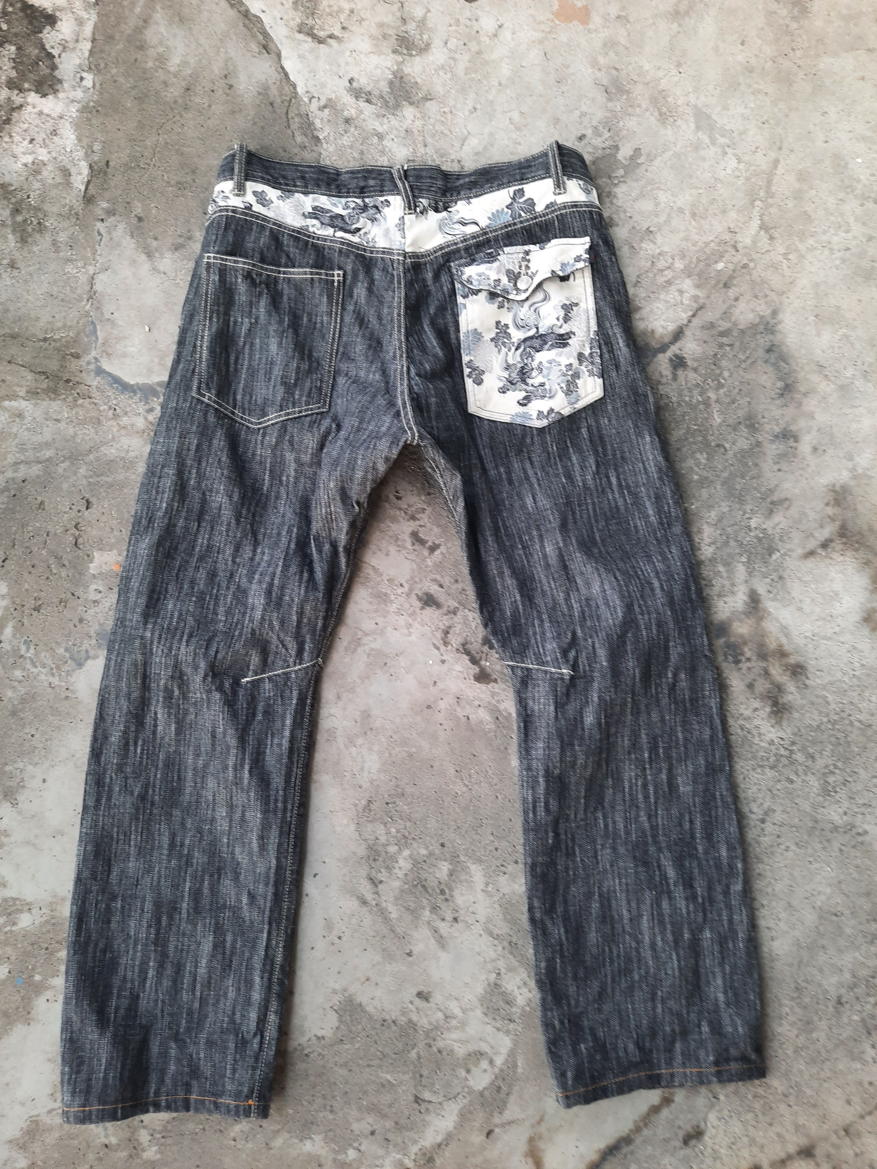 Japanese Brand Wild Khakis Nice Design Denim Size US 35 - 1 Thumbnail