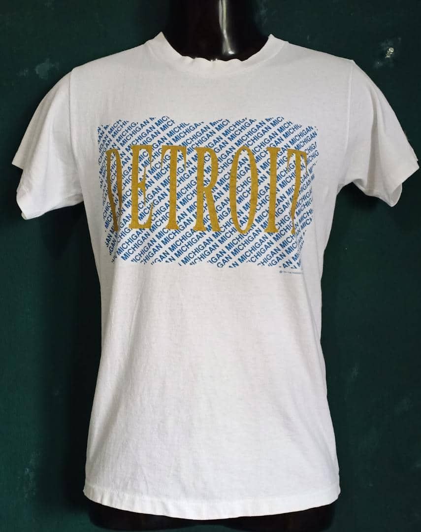 Delta × Vintage Vintage 90's Detroit Michigan T-Shirt Size US M / EU 48-50 / 2 - 1 Thumbnail